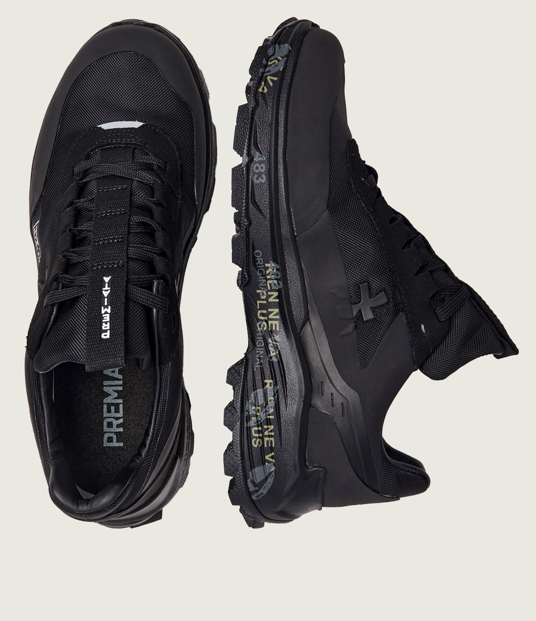 Premiata Sneakers Devin 503 cu adaos de piele