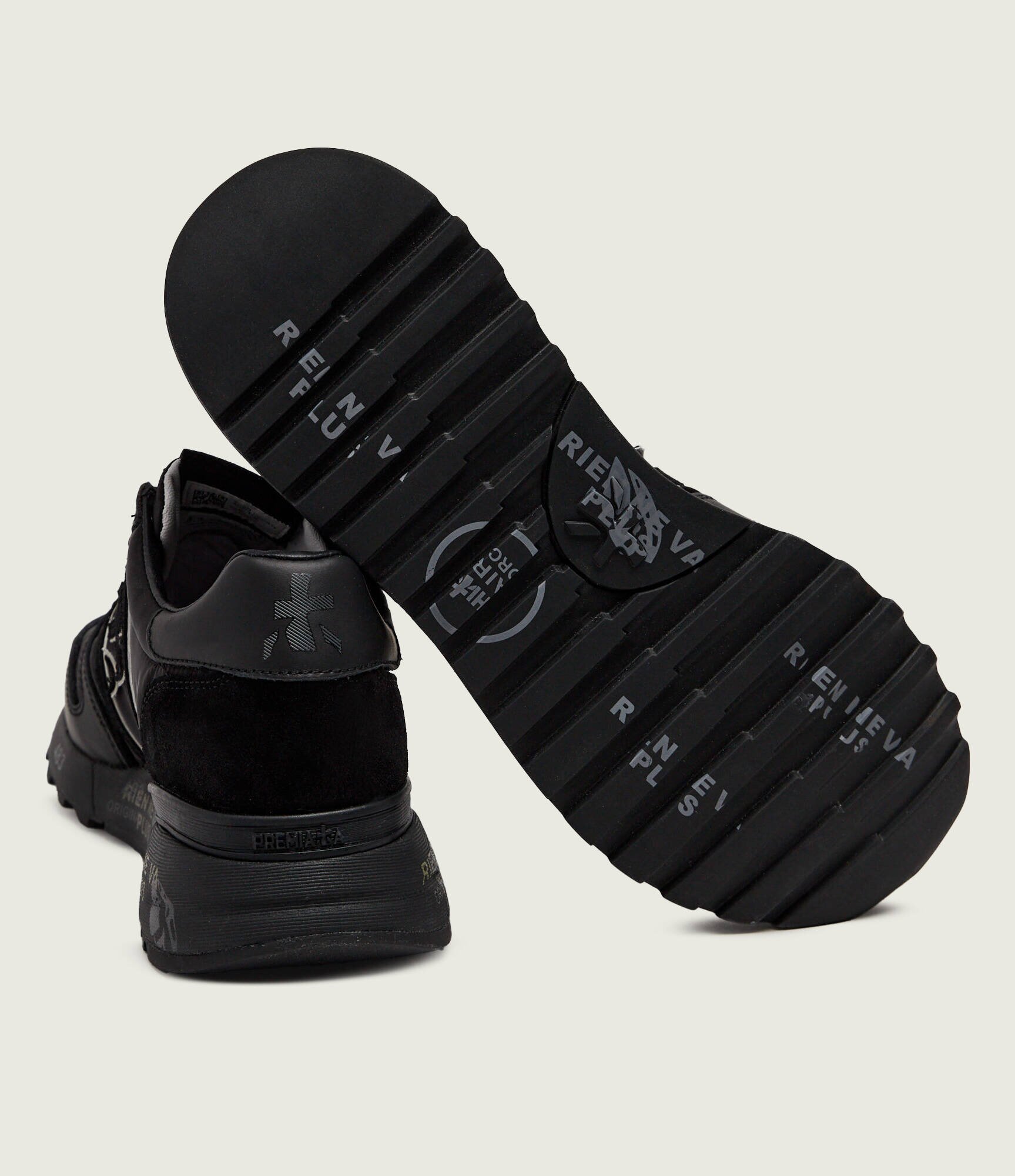 Premiata Sneakers Lander cu adaos de piele