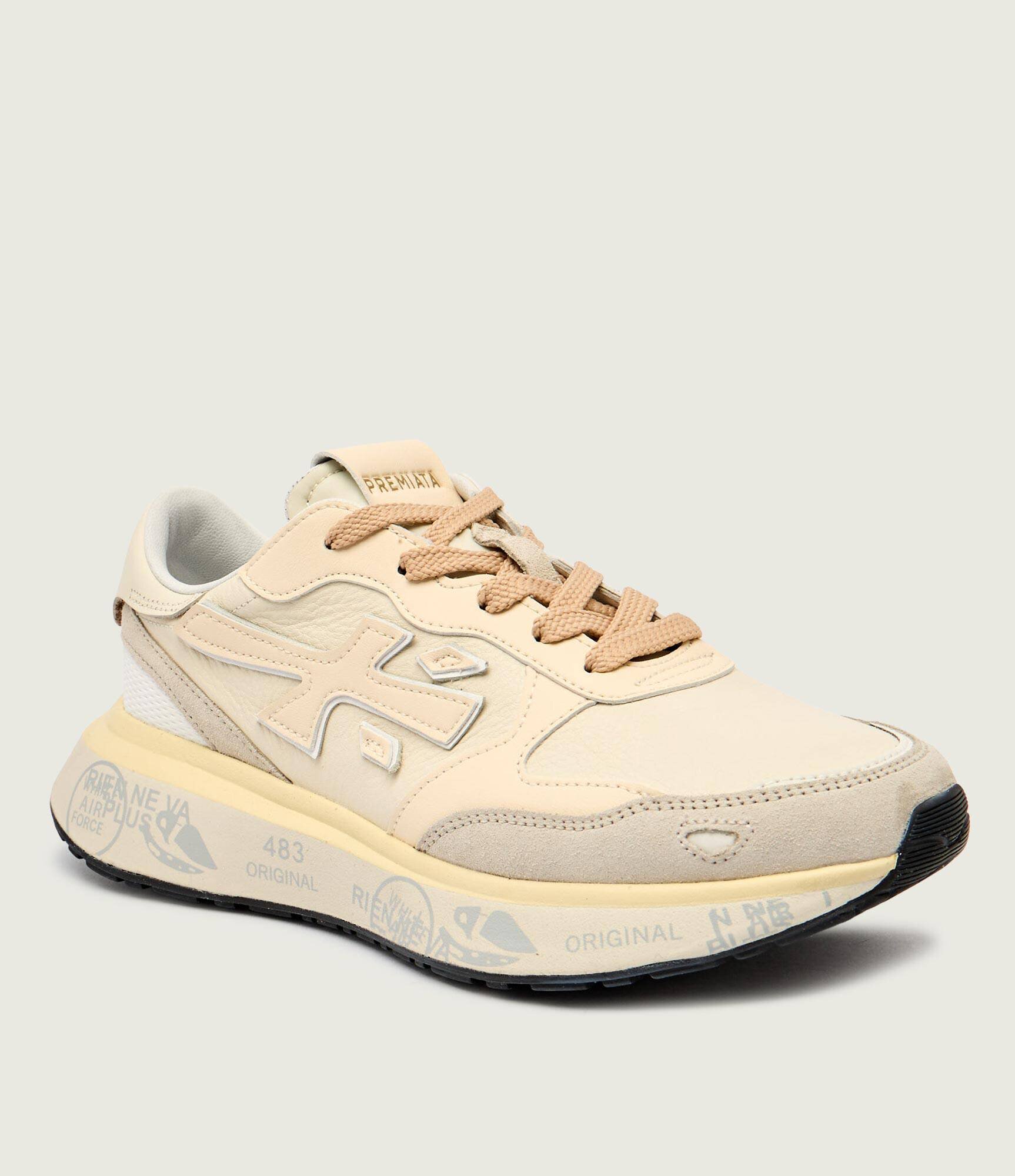Premiata Sneakers Lauryn cu adaos de piele