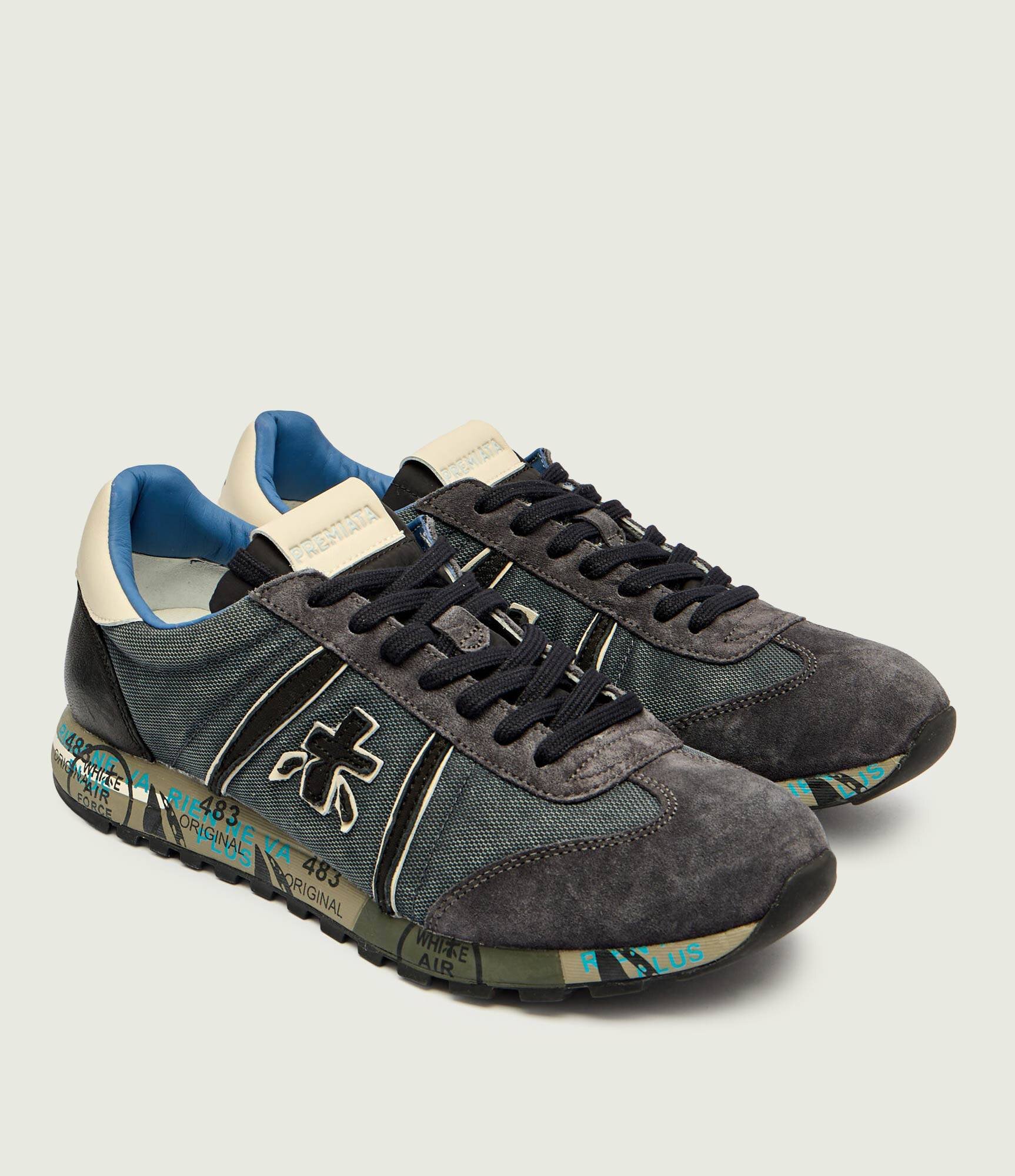 Premiata Sneakers lucy cu adaos de piele