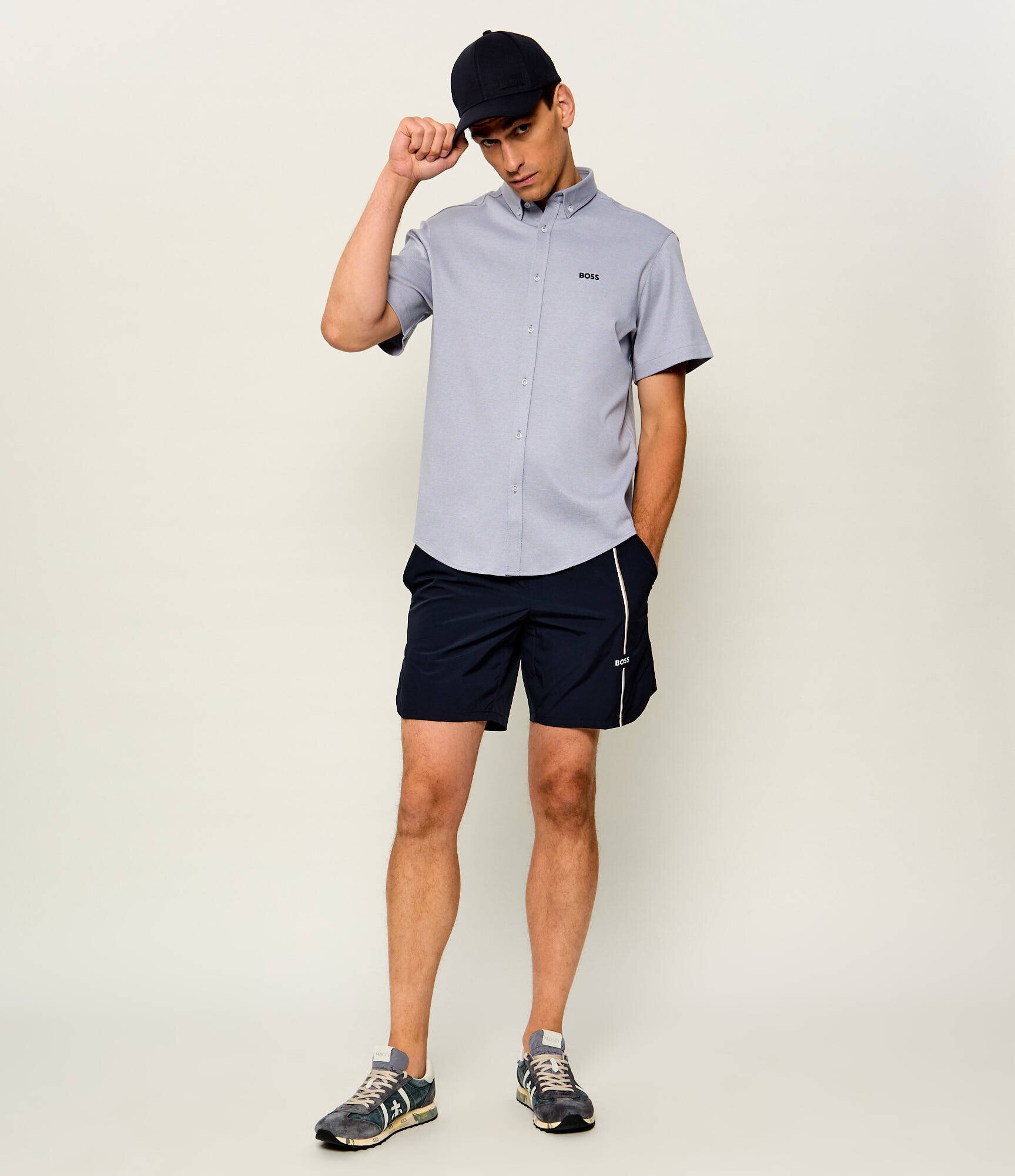 Premiata Sneakers Lucy | piele întoarsă cu adaos de piele