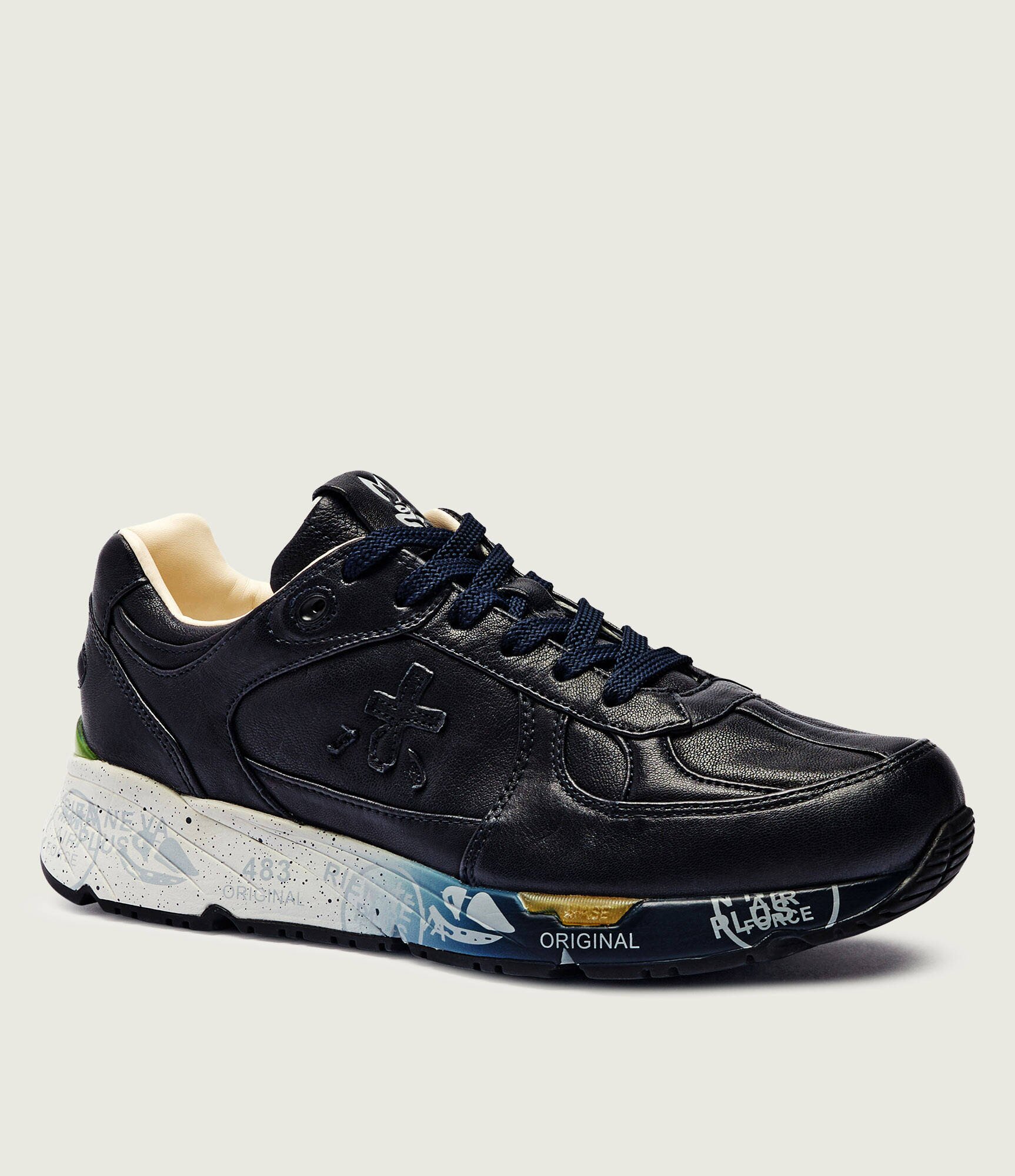 Premiata Sneakers MASEBOOT cu adaos de piele
