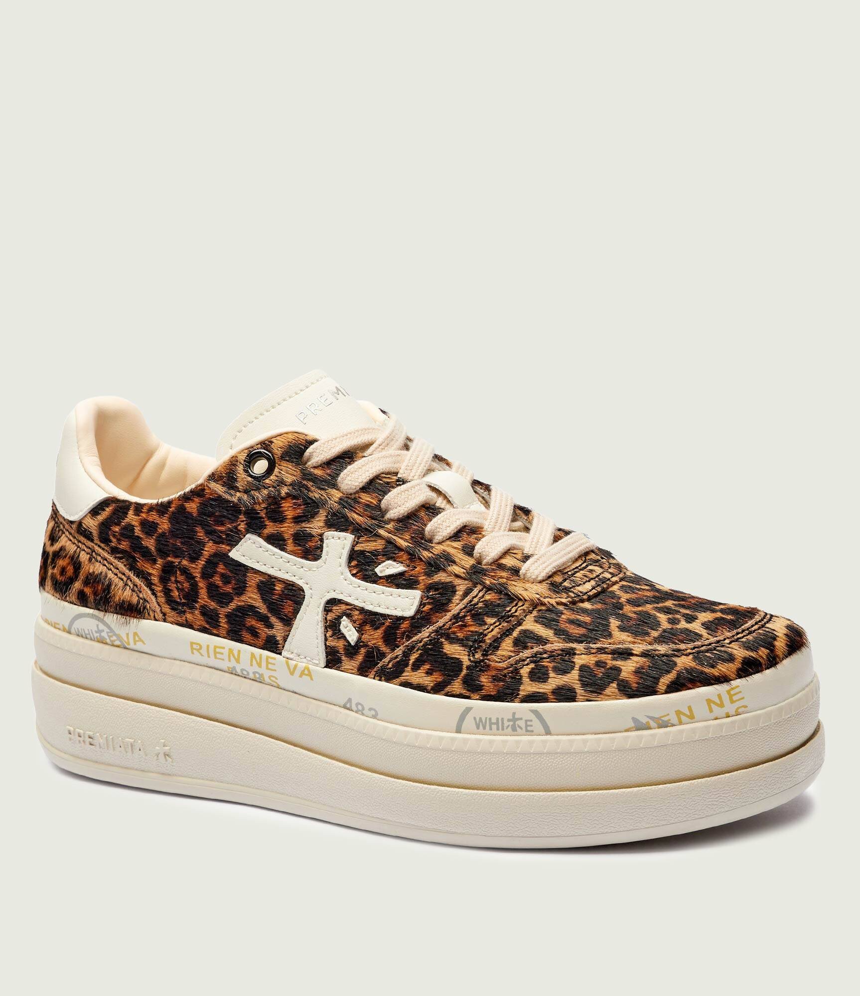 Premiata Sneakers Micol cu adaos de piele