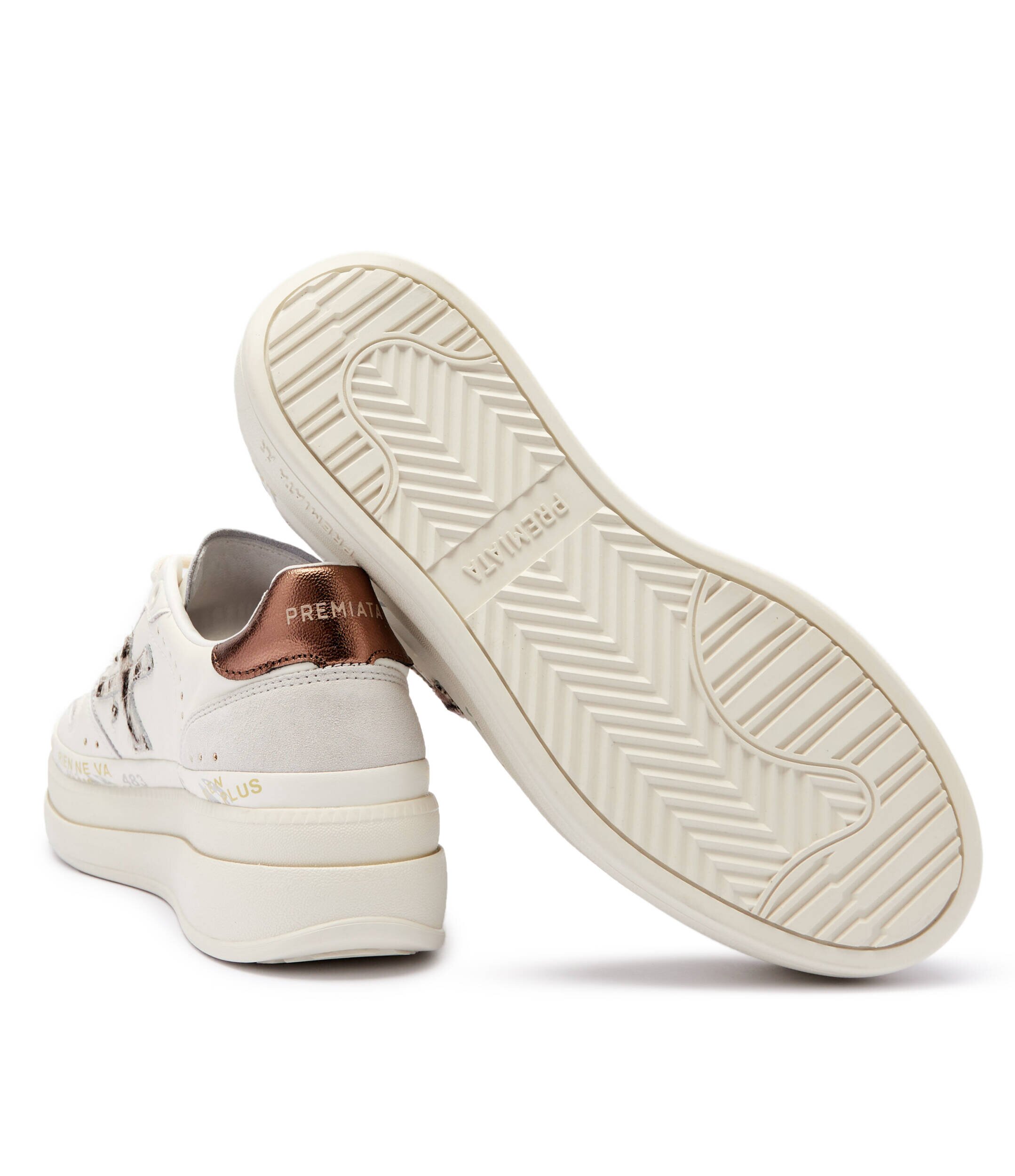 Premiata Sneakers MICOL cu adaos de piele