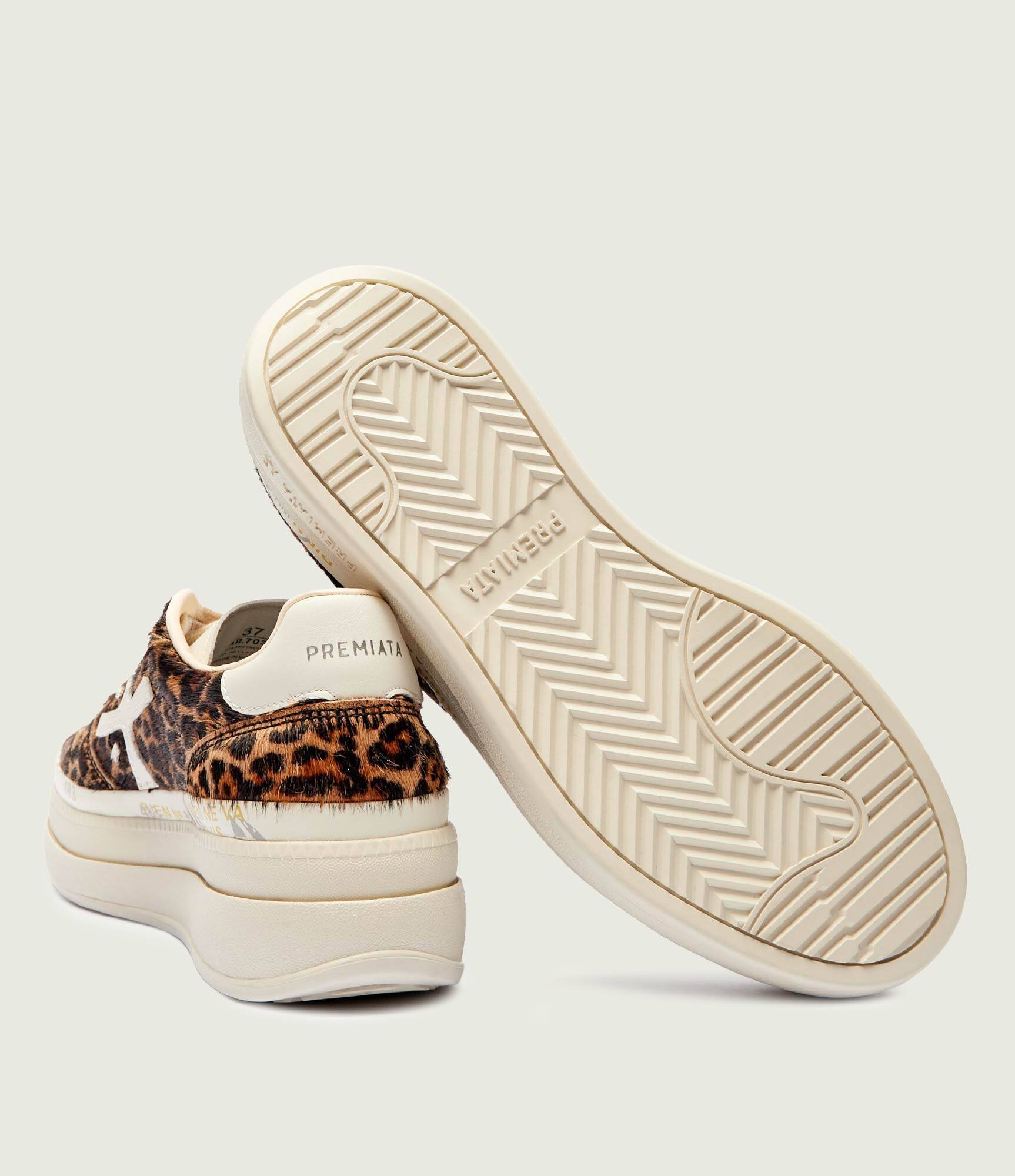 Premiata Sneakers Micol cu adaos de piele