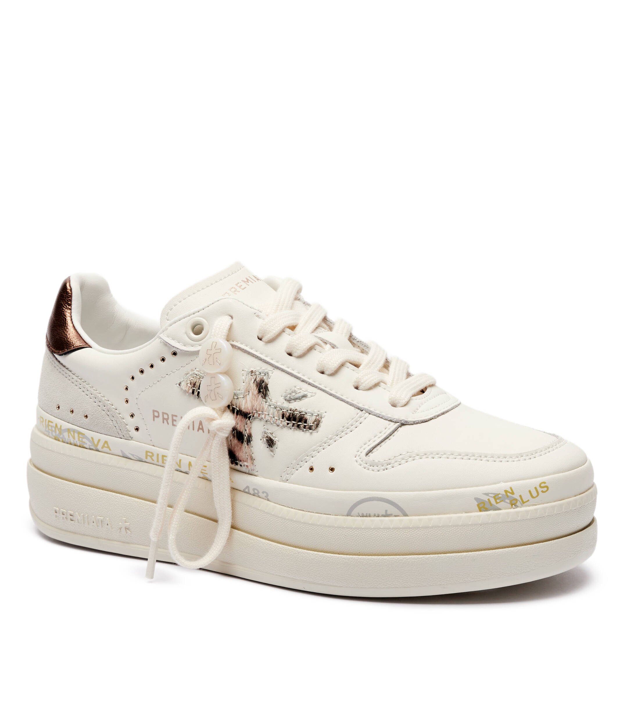 Premiata Sneakers MICOL cu adaos de piele