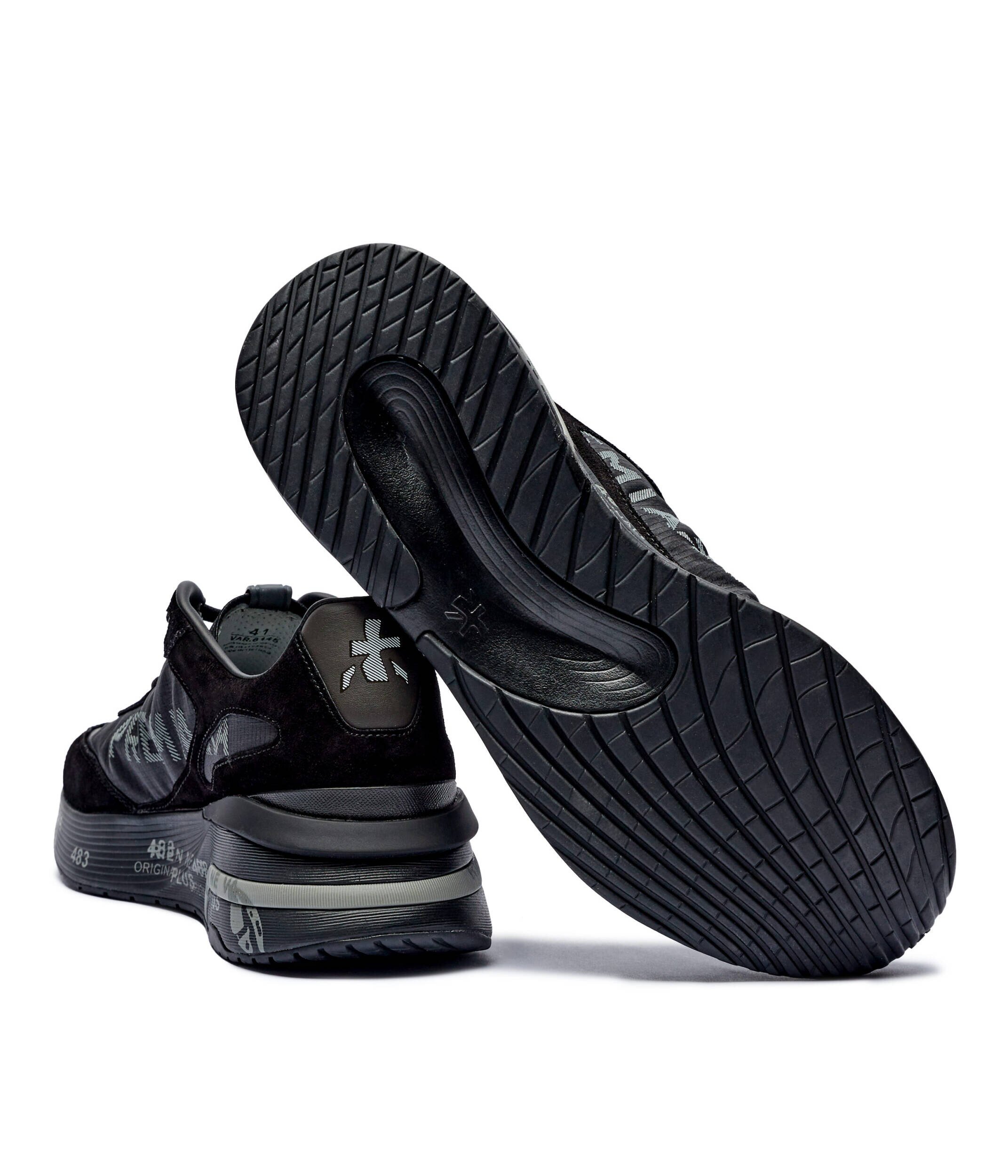 Premiata Sneakers MOERUN cu adaos de piele
