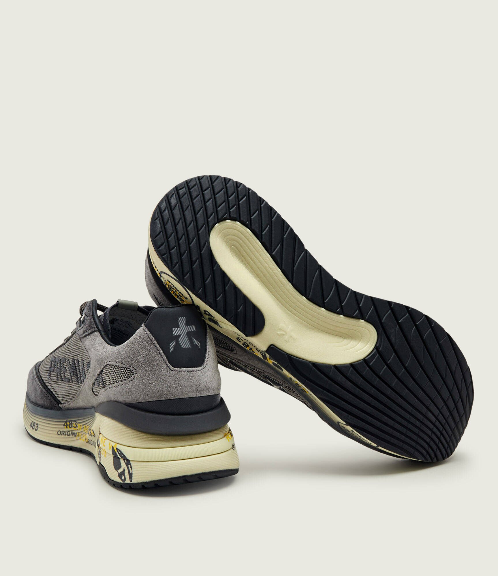 Premiata Sneakers Moerun cu adaos de piele | piele întoarsă