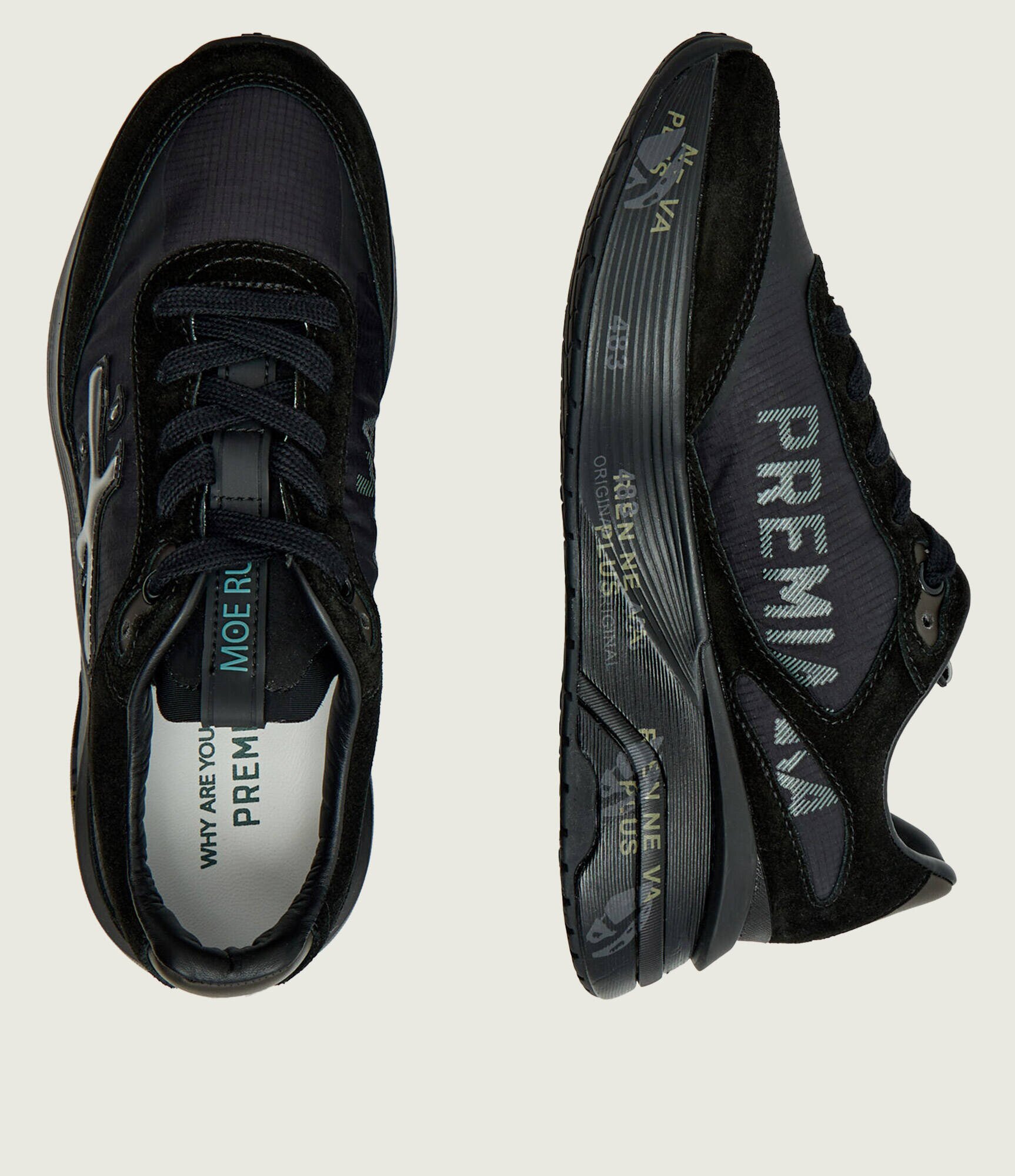 Premiata Sneakers MOERUND cu adaos de piele