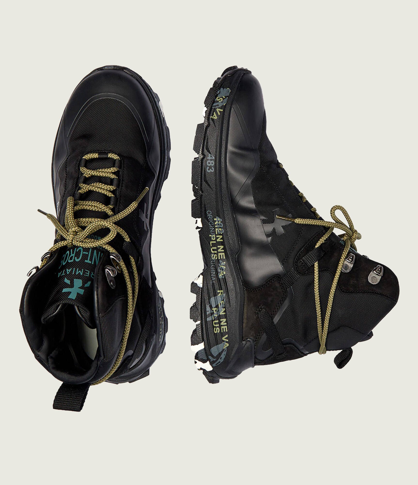Premiata Sneakers SAINTCROSS 380 cu adaos de piele