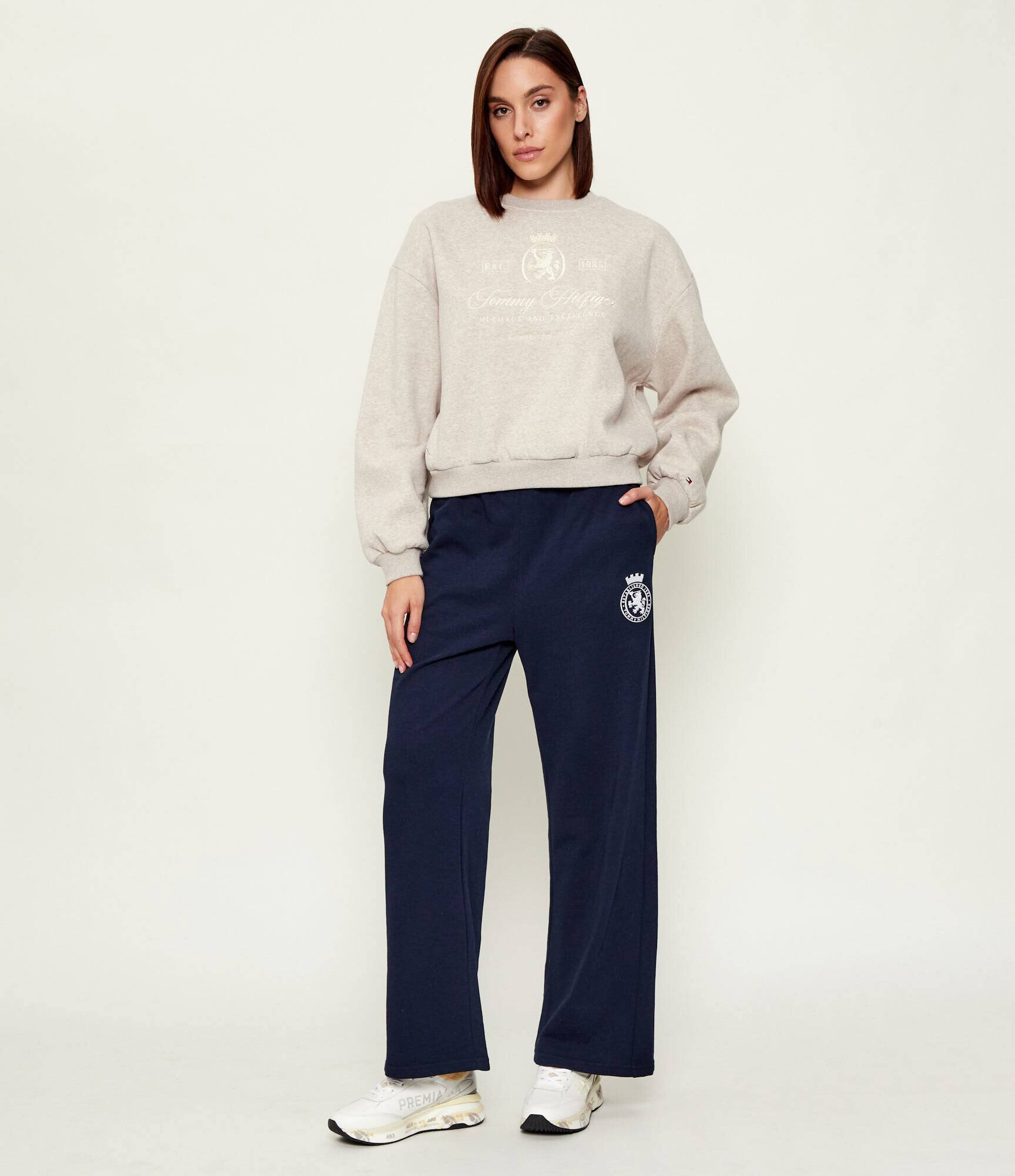 Premiata Teniși din piele MOERUND cu adaos de lână | shearling