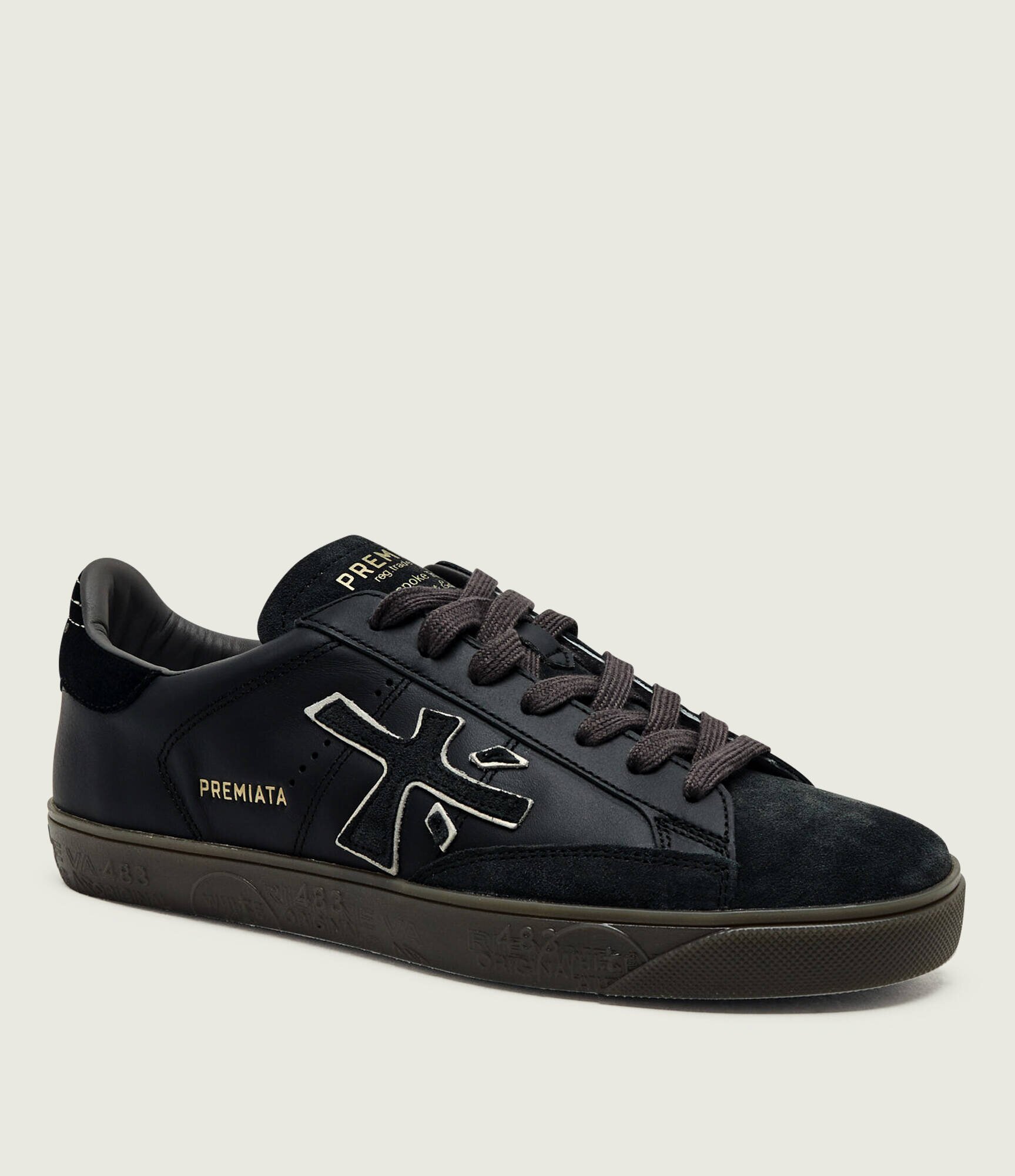 Premiata Teniși din piele Steven | piele întoarsă