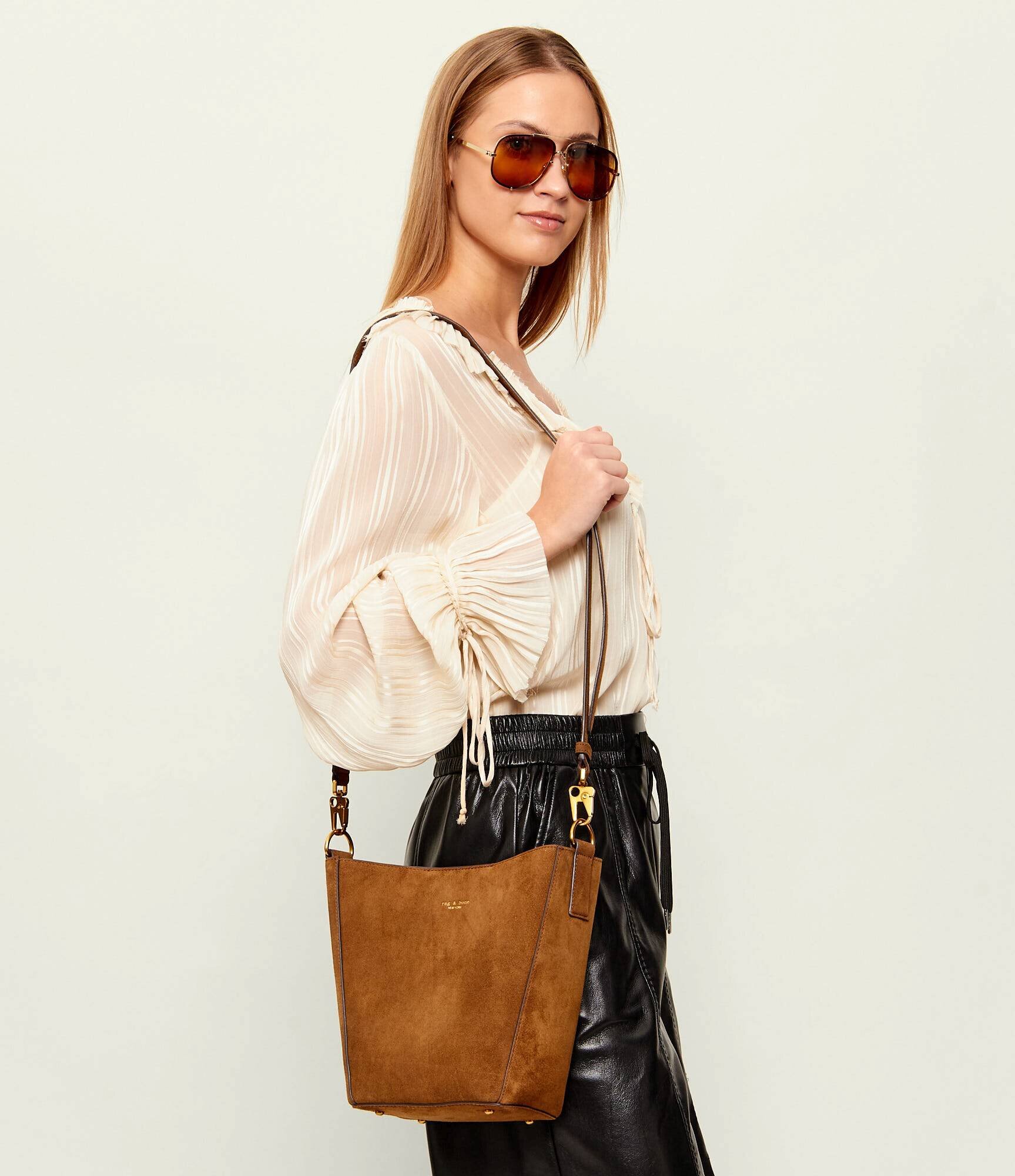Rag&Bone Geantă pe umăr PARKER | piele întoarsă