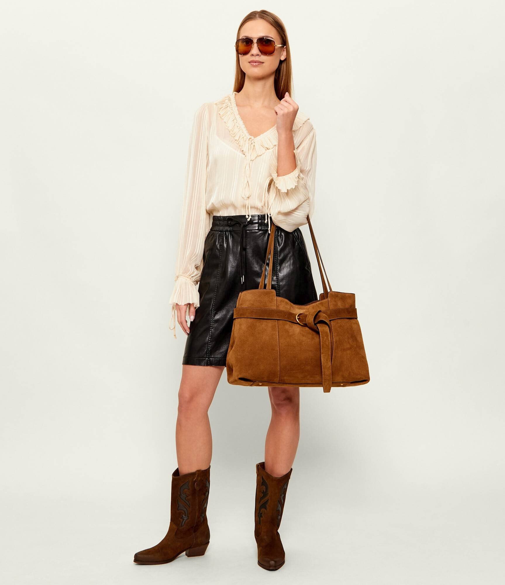 Rag&Bone Geantă shopper LEXINGTON | piele întoarsă