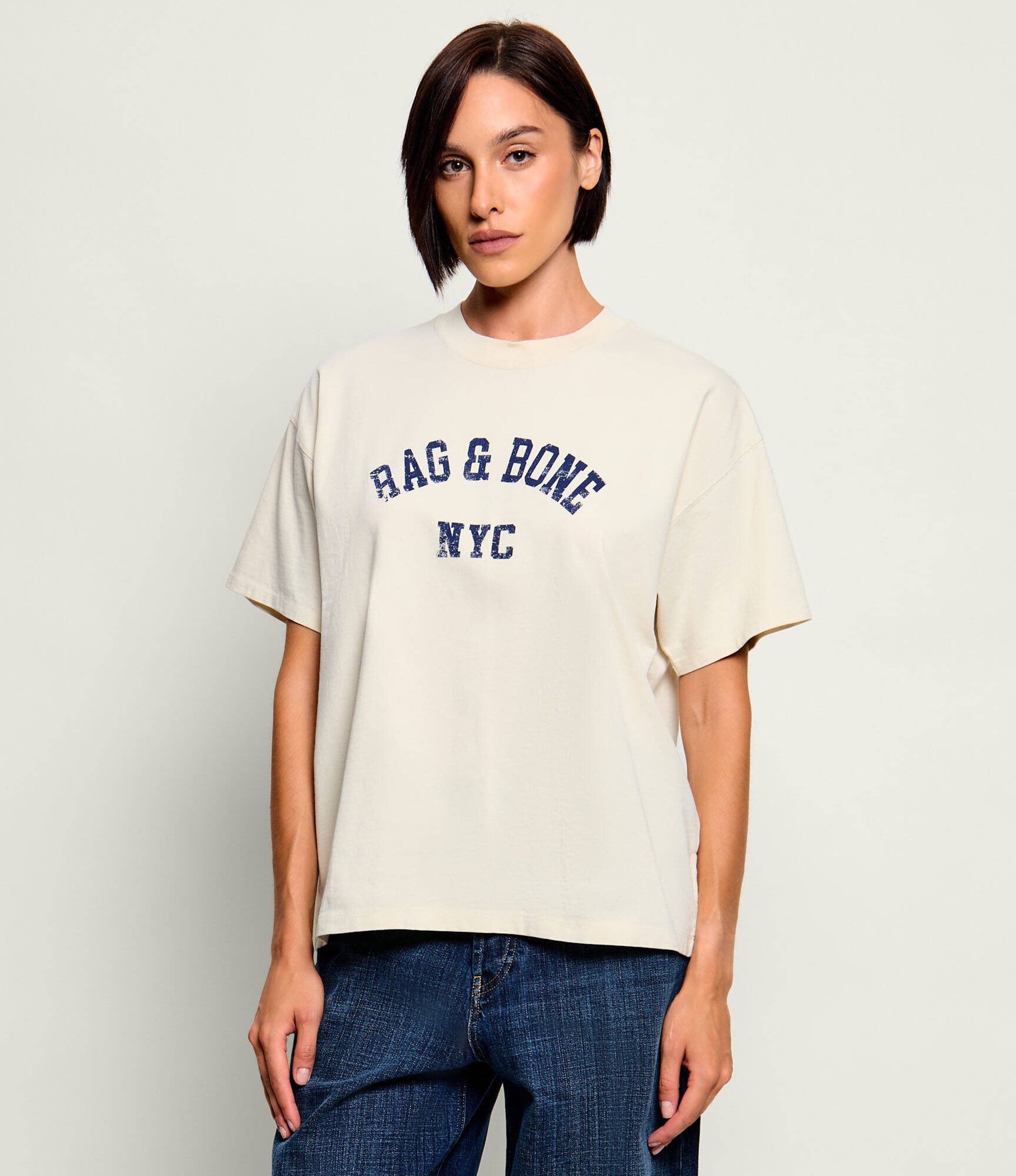 Rag&Bone Tricou University Alex | Relaxed fit