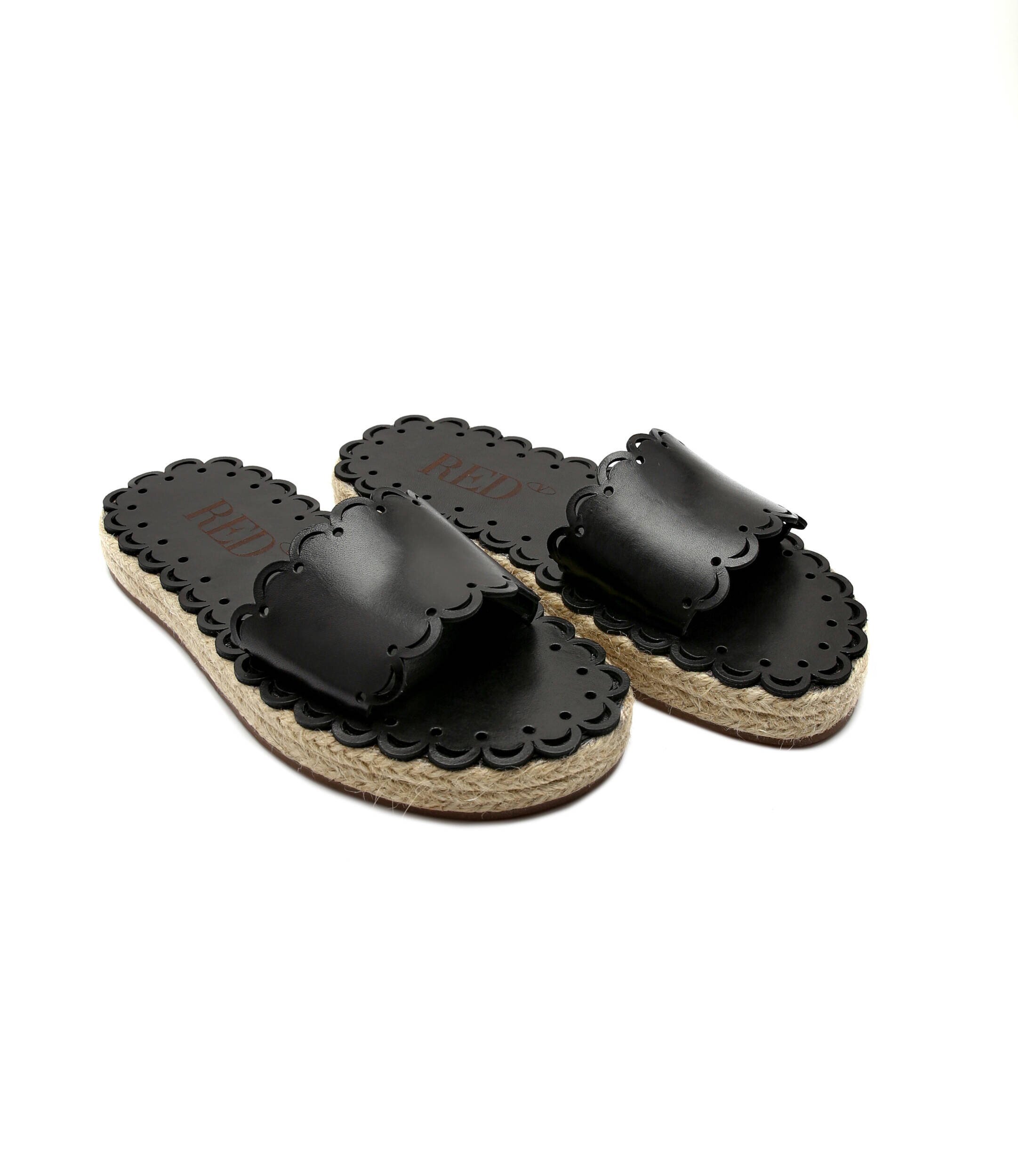 RED VALENTINO De piele șlapi