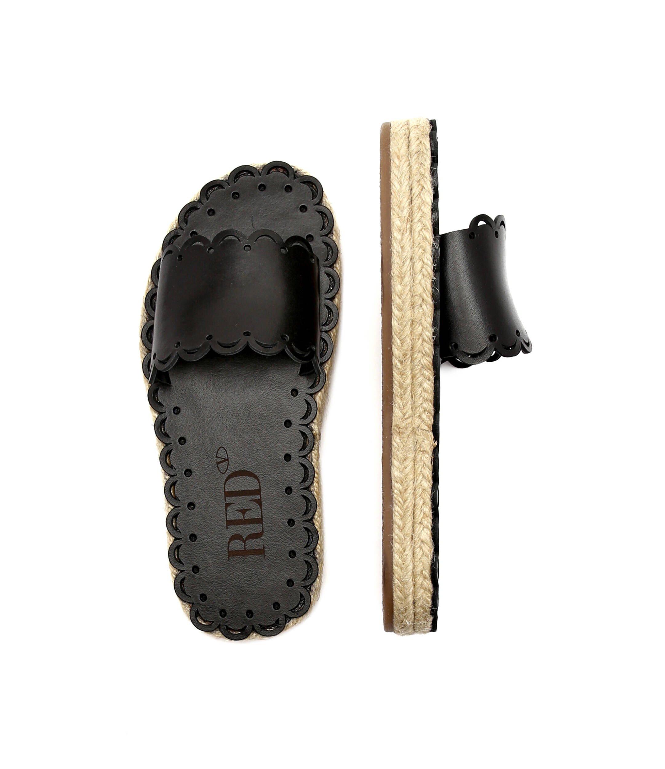 RED VALENTINO De piele șlapi
