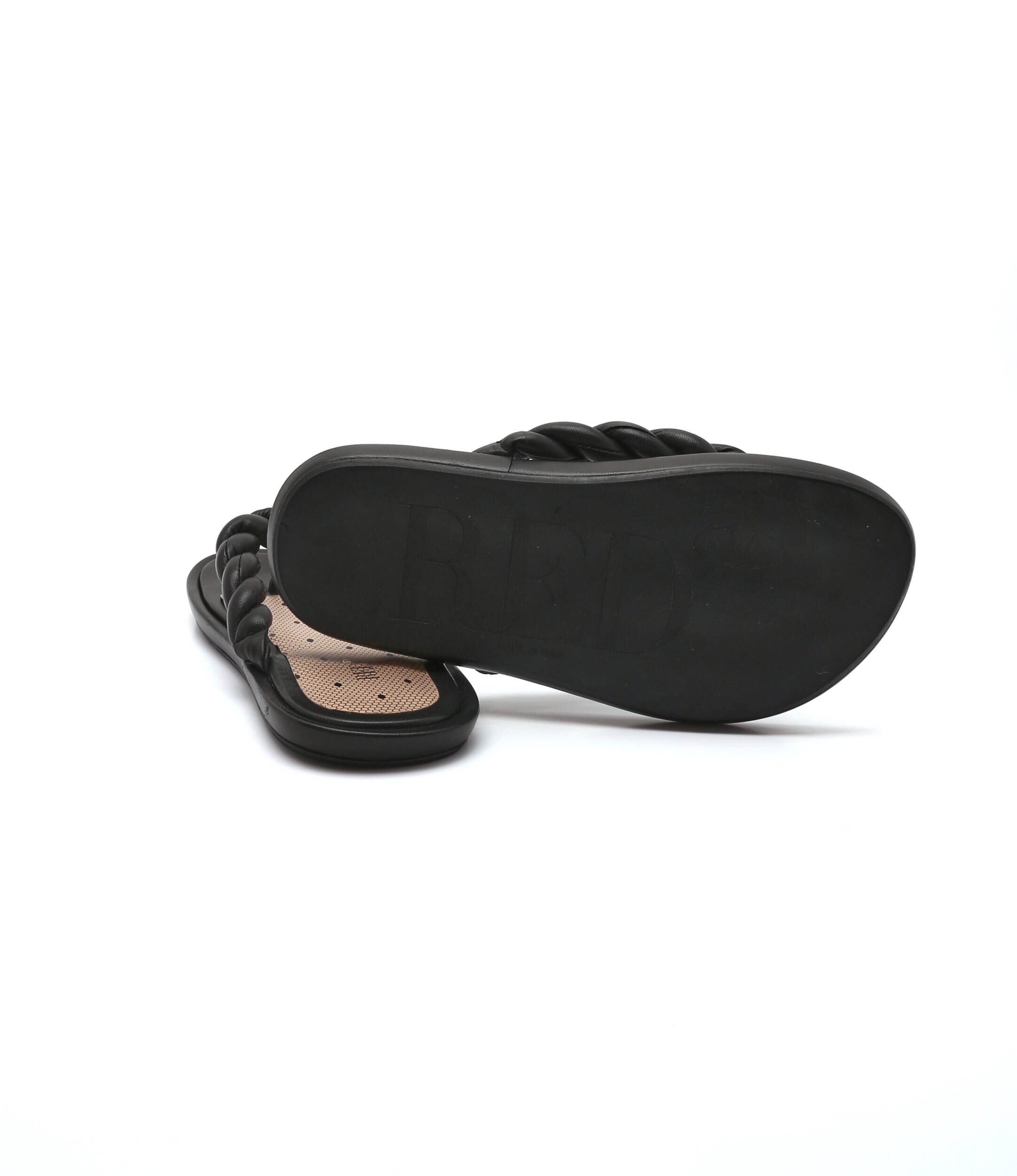 RED VALENTINO Flip flops cu adaos de piele