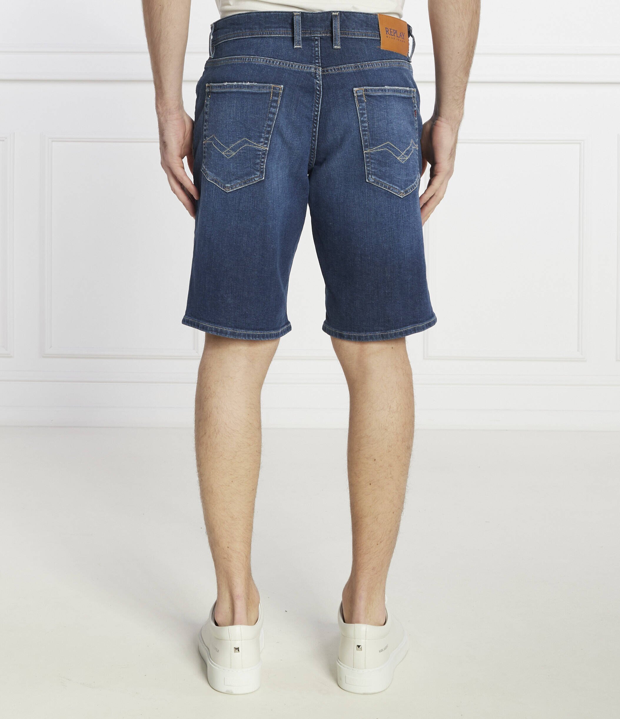 Replay Pantaloni scurți | Straight fit | denim