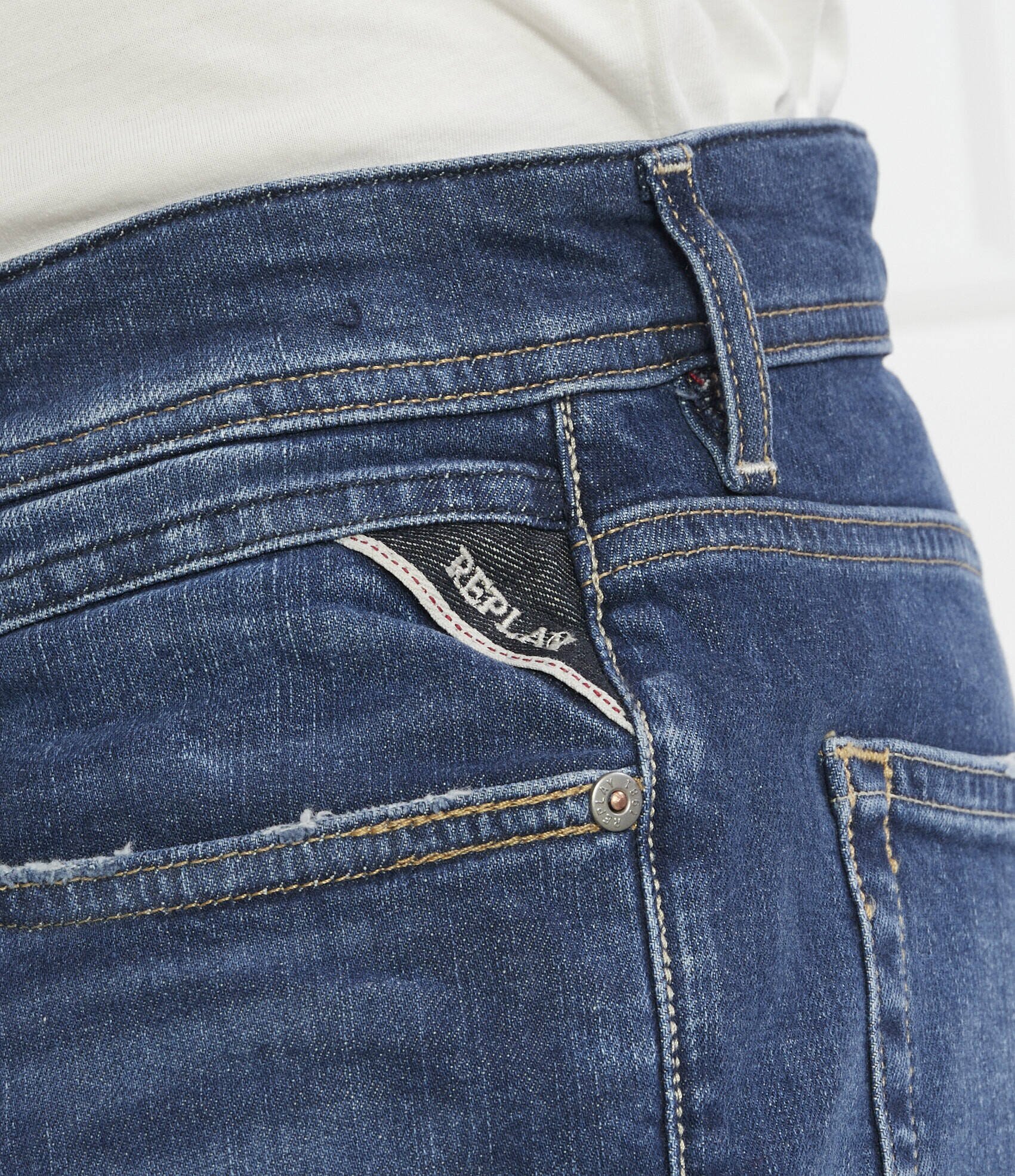 Replay Pantaloni scurți | Straight fit | denim