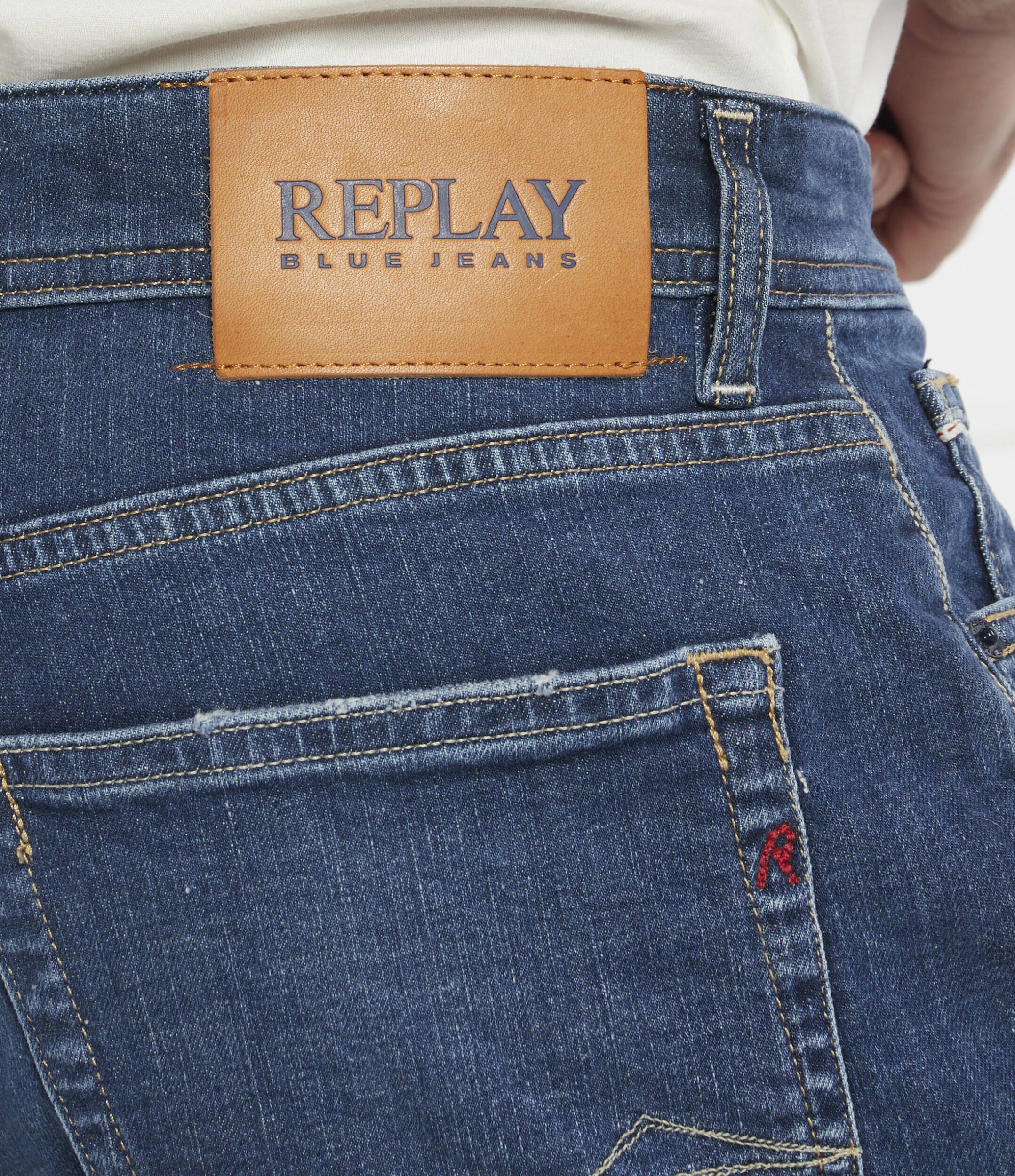 Replay Pantaloni scurți | Straight fit | denim