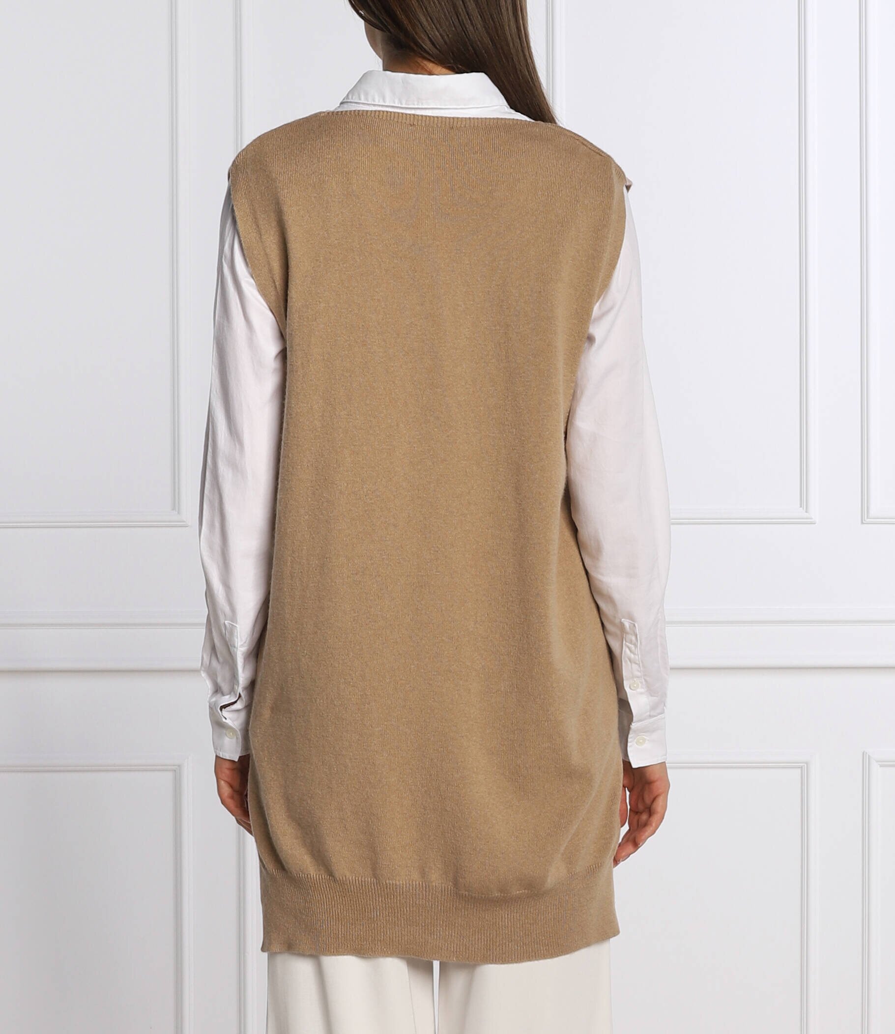 Riani De lână vestă | Relaxed fit cu adaos de mătase