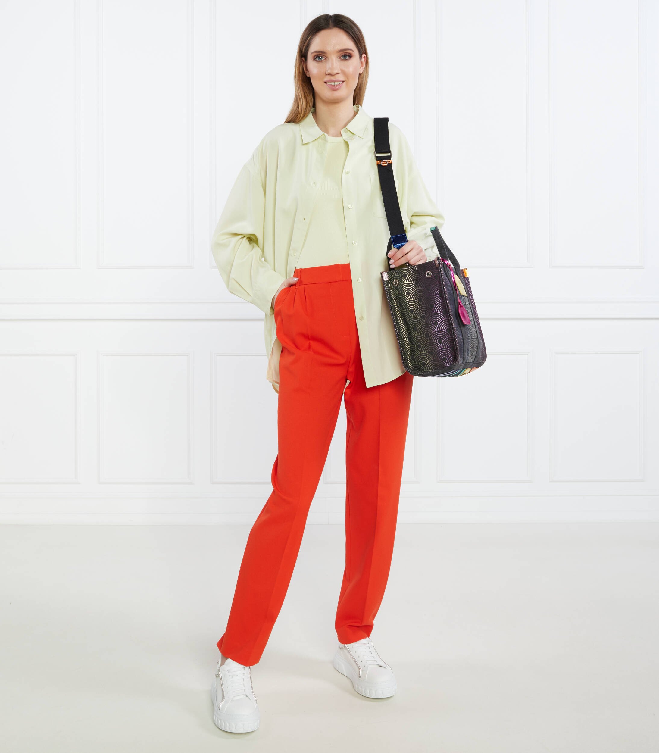 Samsøe Samsøe Cămașă LUA | Relaxed fit | cu adaos de in