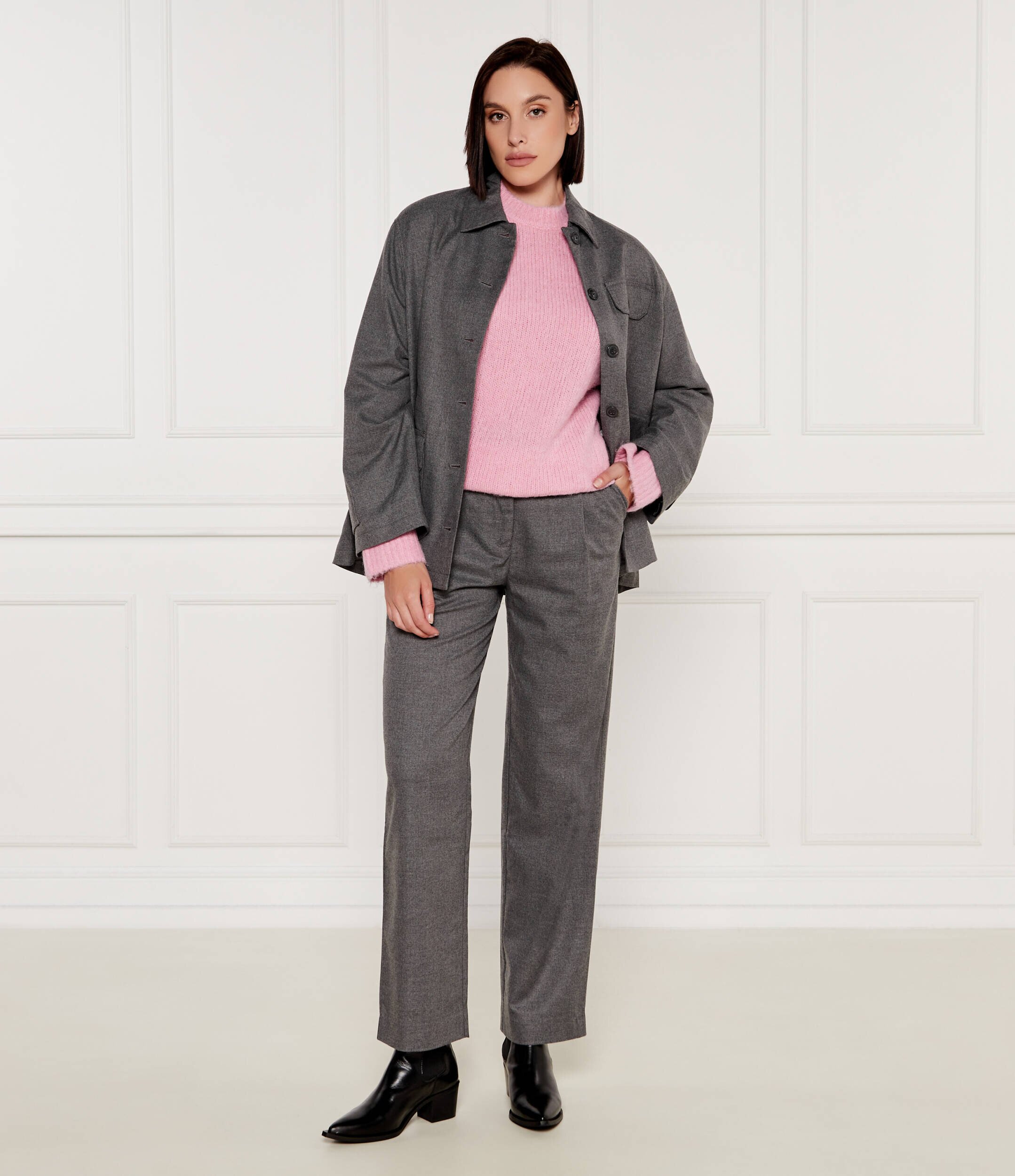 Samsøe Samsøe De lână pulover SAJOAN | Loose fit