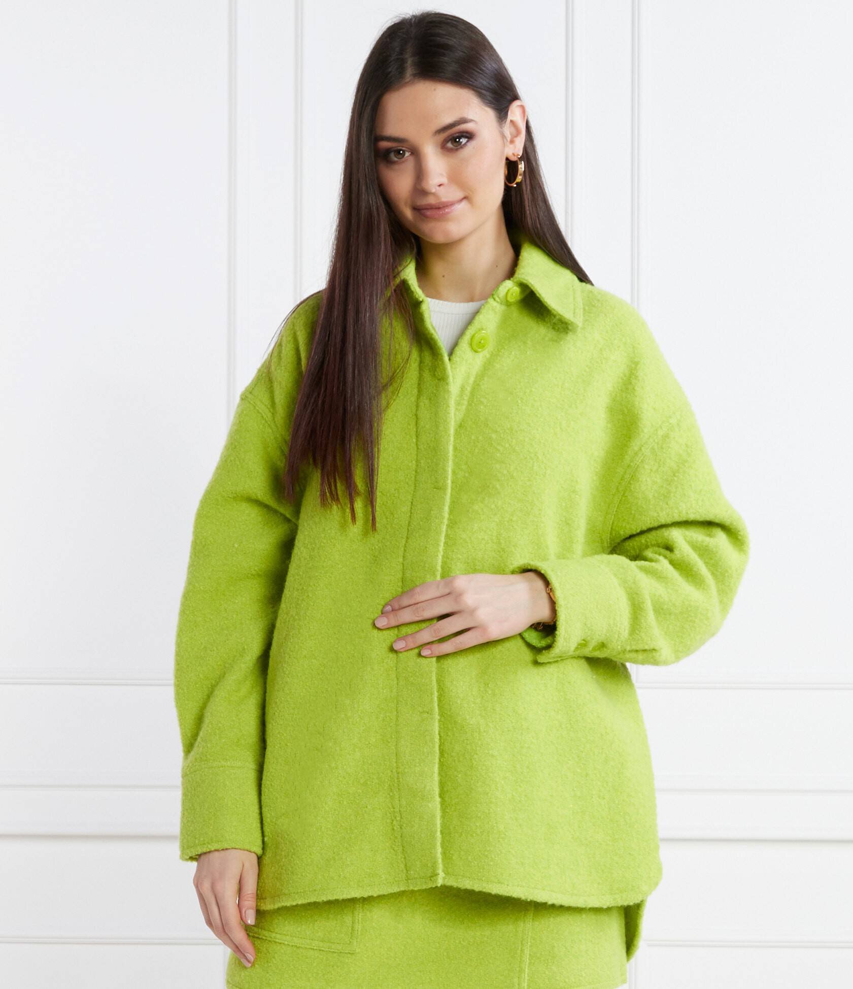 Samsøe Samsøe Geacă Inez | Oversize fit cu adaos de lână