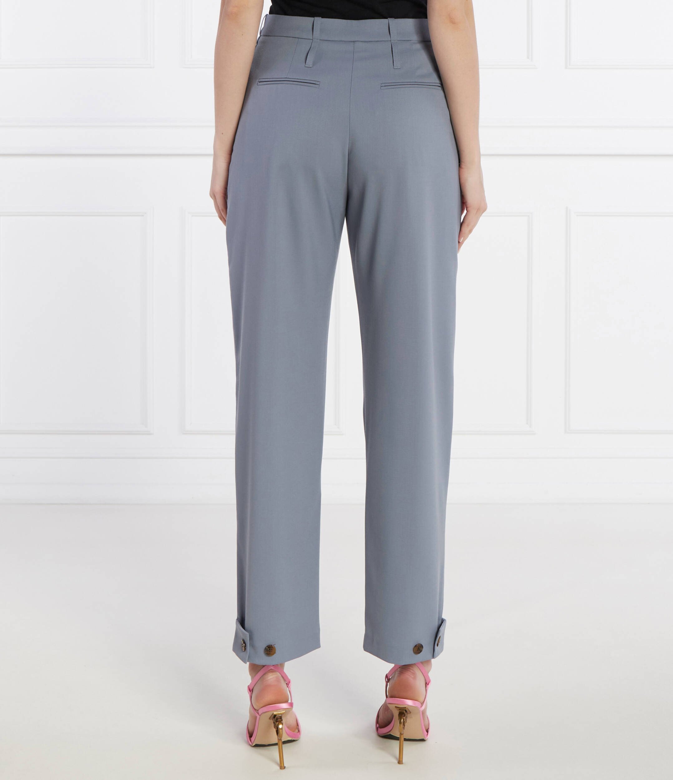 Samsøe Samsøe Pantaloni Saluz | Loose fit cu adaos de lână