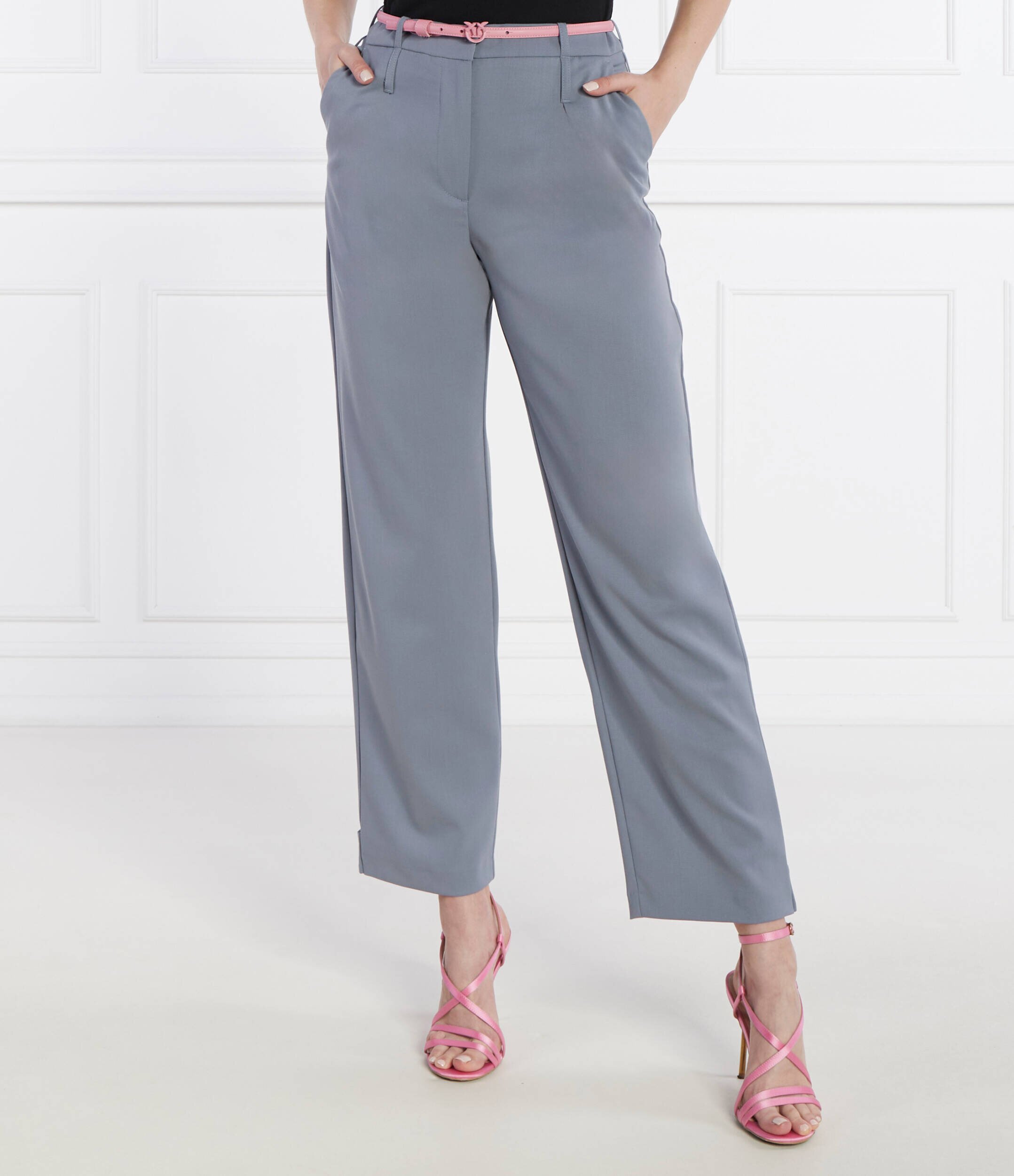 Samsøe Samsøe Pantaloni Saluz | Loose fit cu adaos de lână