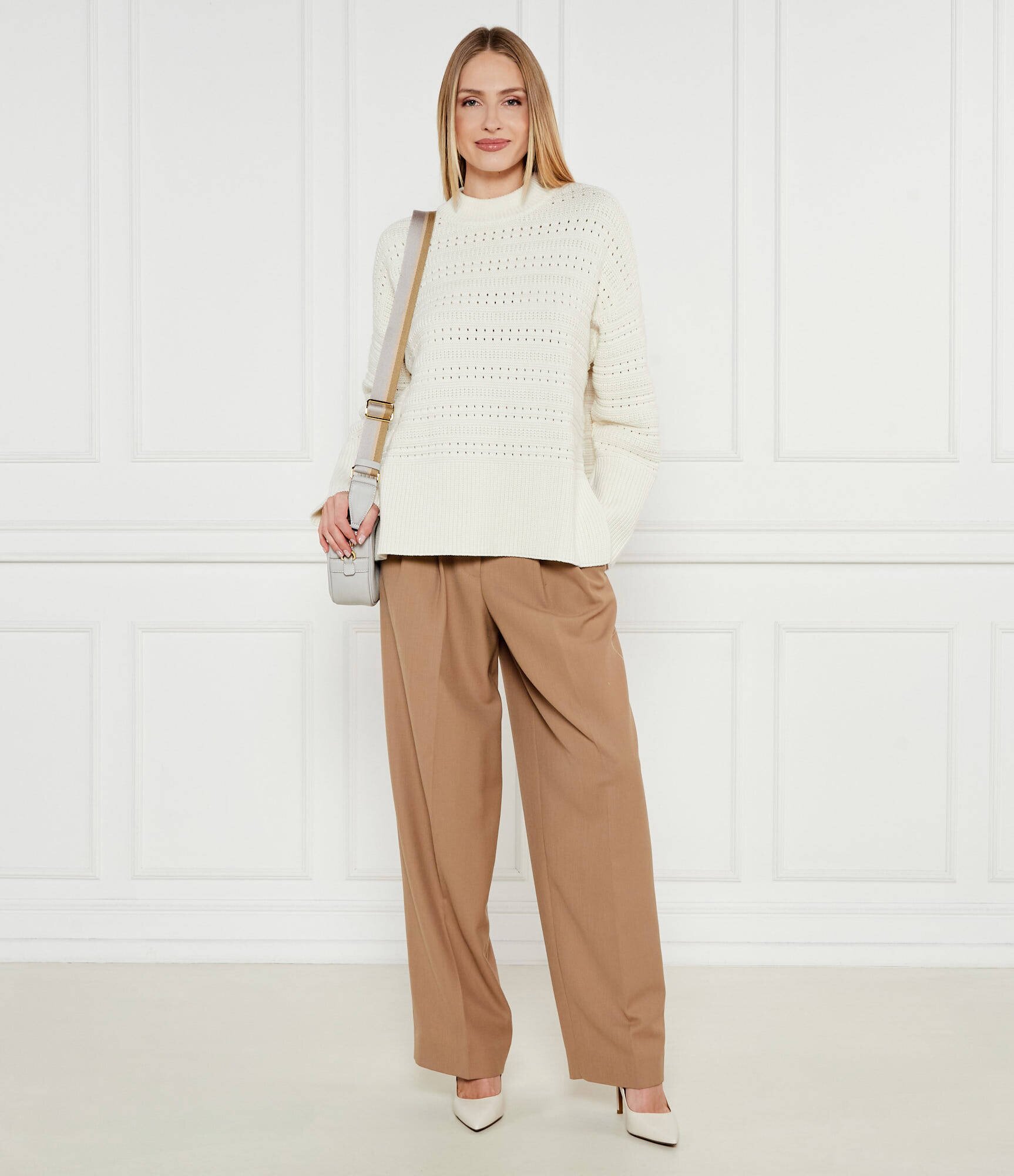 Samsøe Samsøe Pulover | Relaxed fit | cu adaos de in
