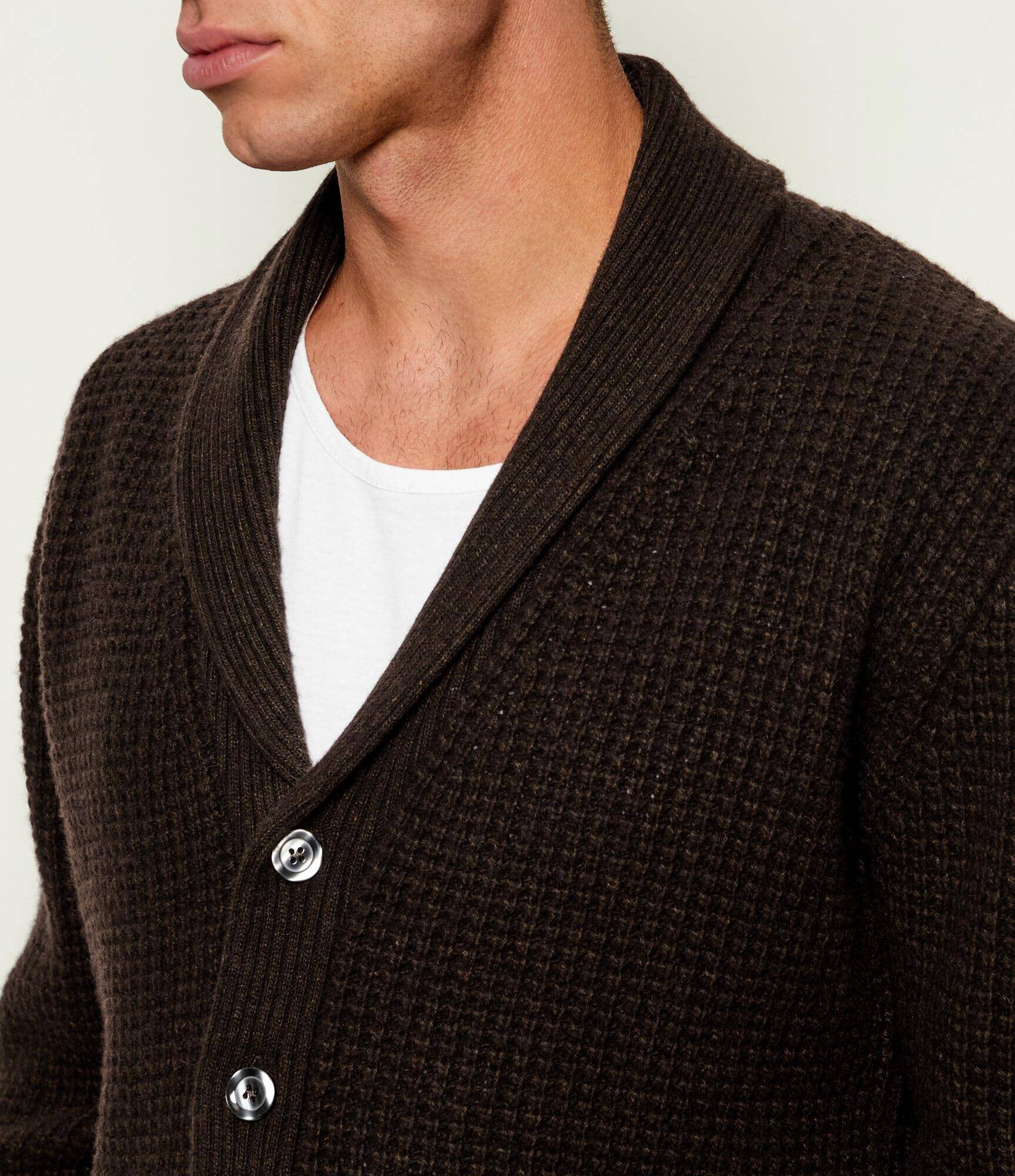 SAND COPENHAGEN Cardigan Mason | Loose fit cu adaos de lână și cașmir