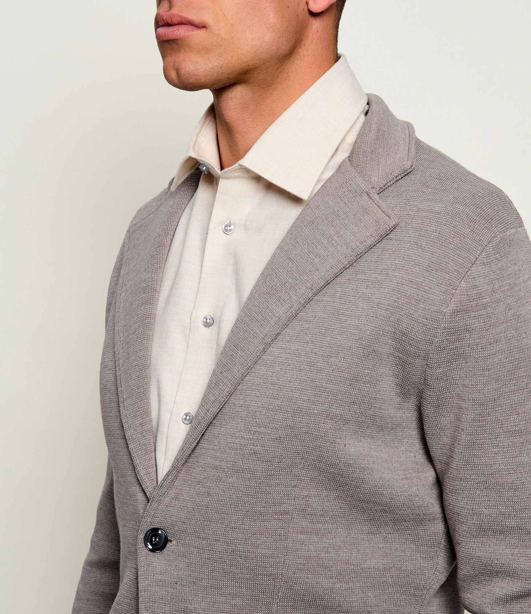 SAND COPENHAGEN Cardigan Milano | regular fit cu adaos de lână