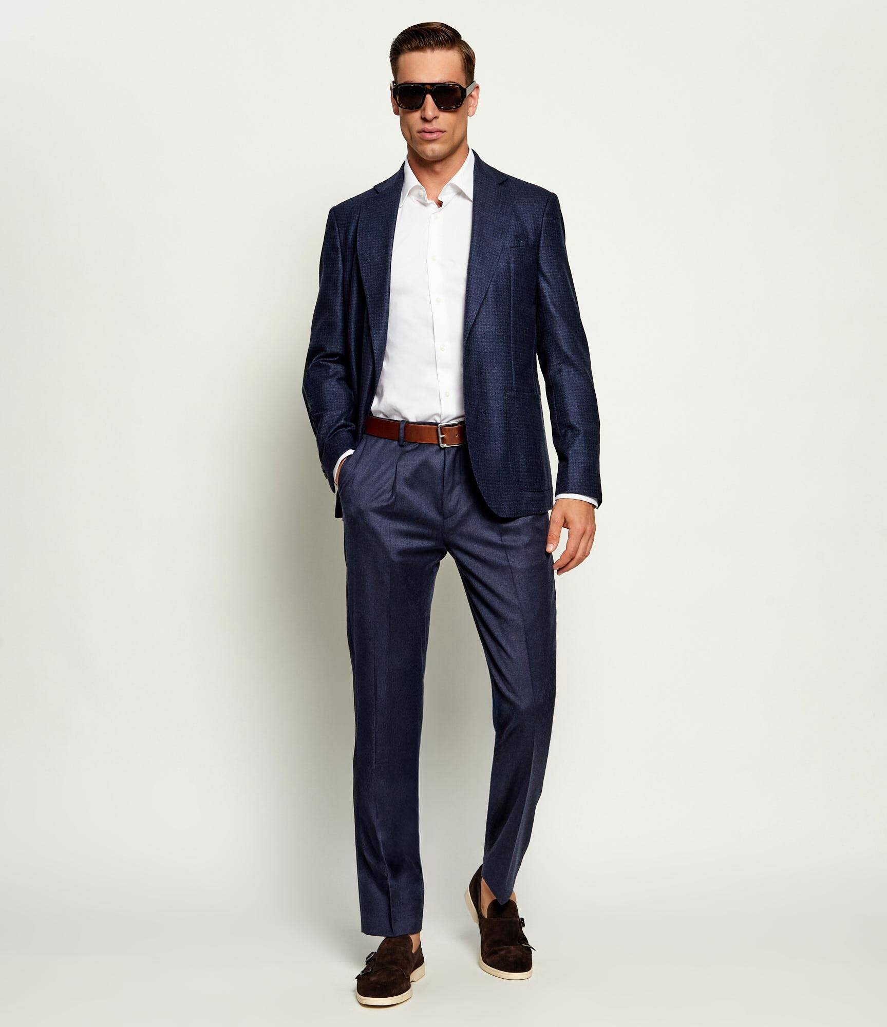 SAND COPENHAGEN De lână pantaloni chino Mark N | regular fit | stretch