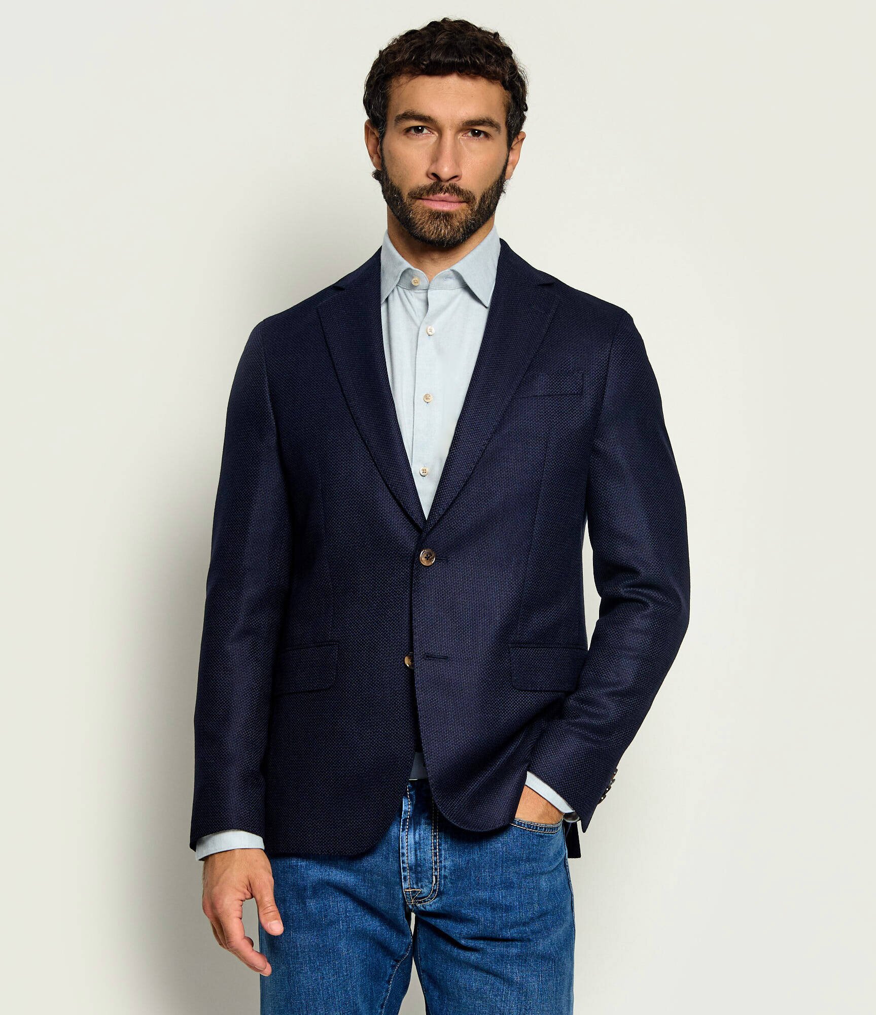 SAND COPENHAGEN De lână sacou Hopsack | regular fit