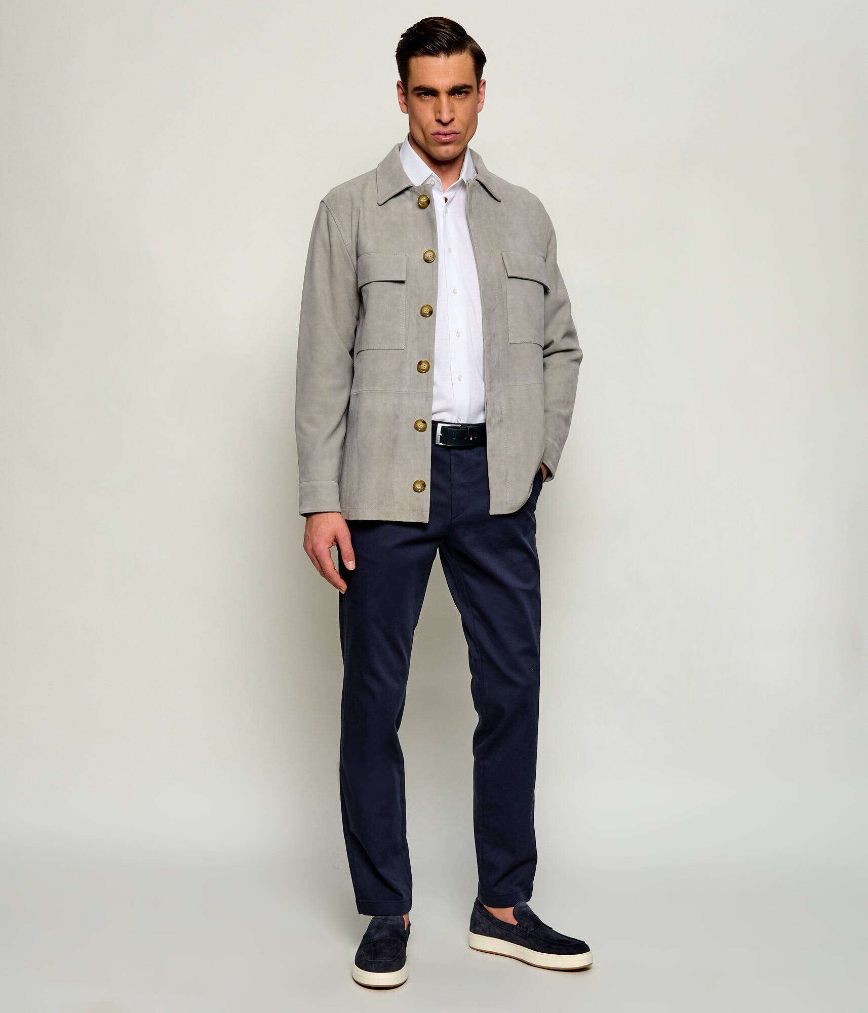 SAND COPENHAGEN Geacă Aiden | regular fit | piele întoarsă