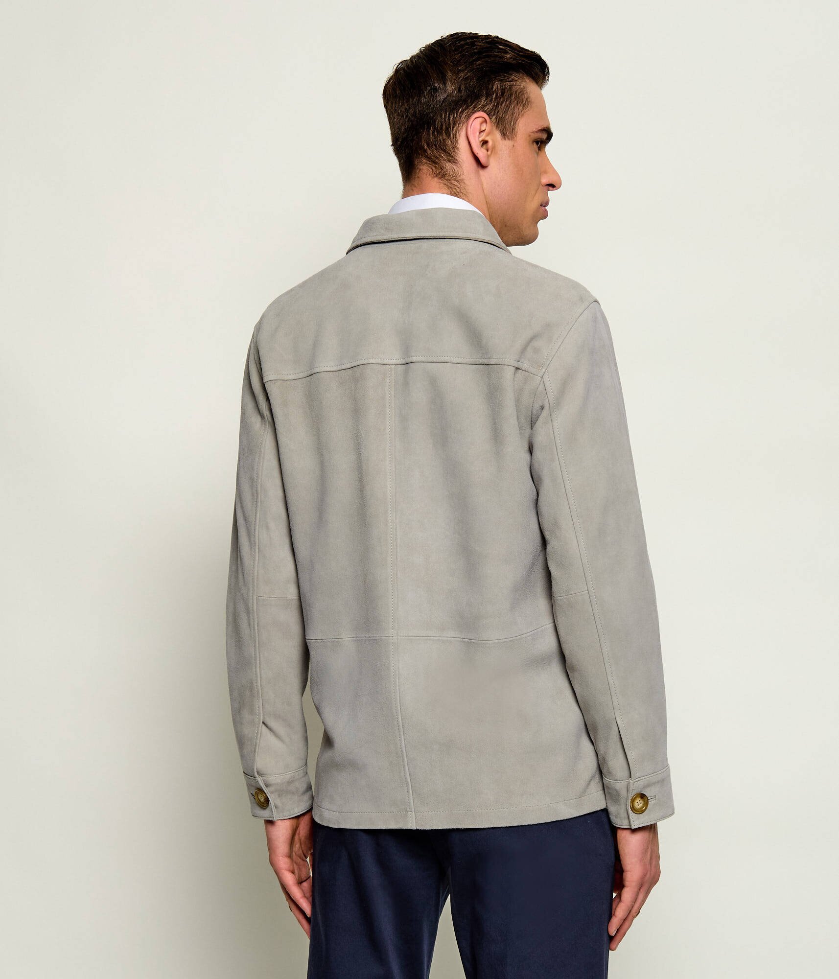 SAND COPENHAGEN Geacă Aiden | regular fit | piele întoarsă