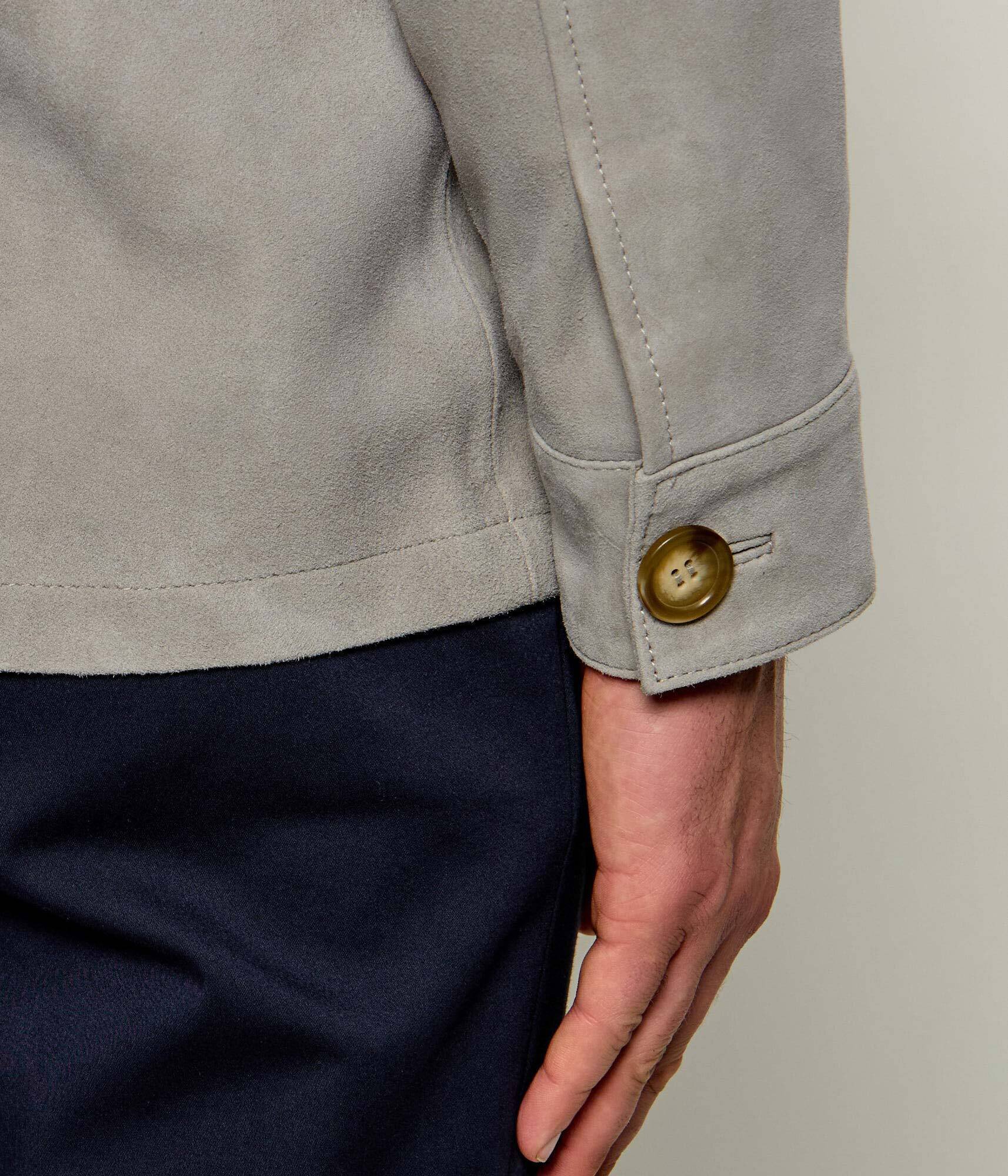 SAND COPENHAGEN Geacă Aiden | regular fit | piele întoarsă