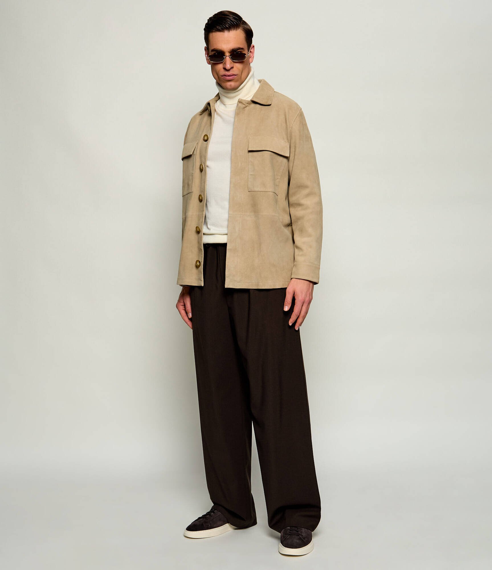 SAND COPENHAGEN Geacă Aiden | regular fit | piele întoarsă