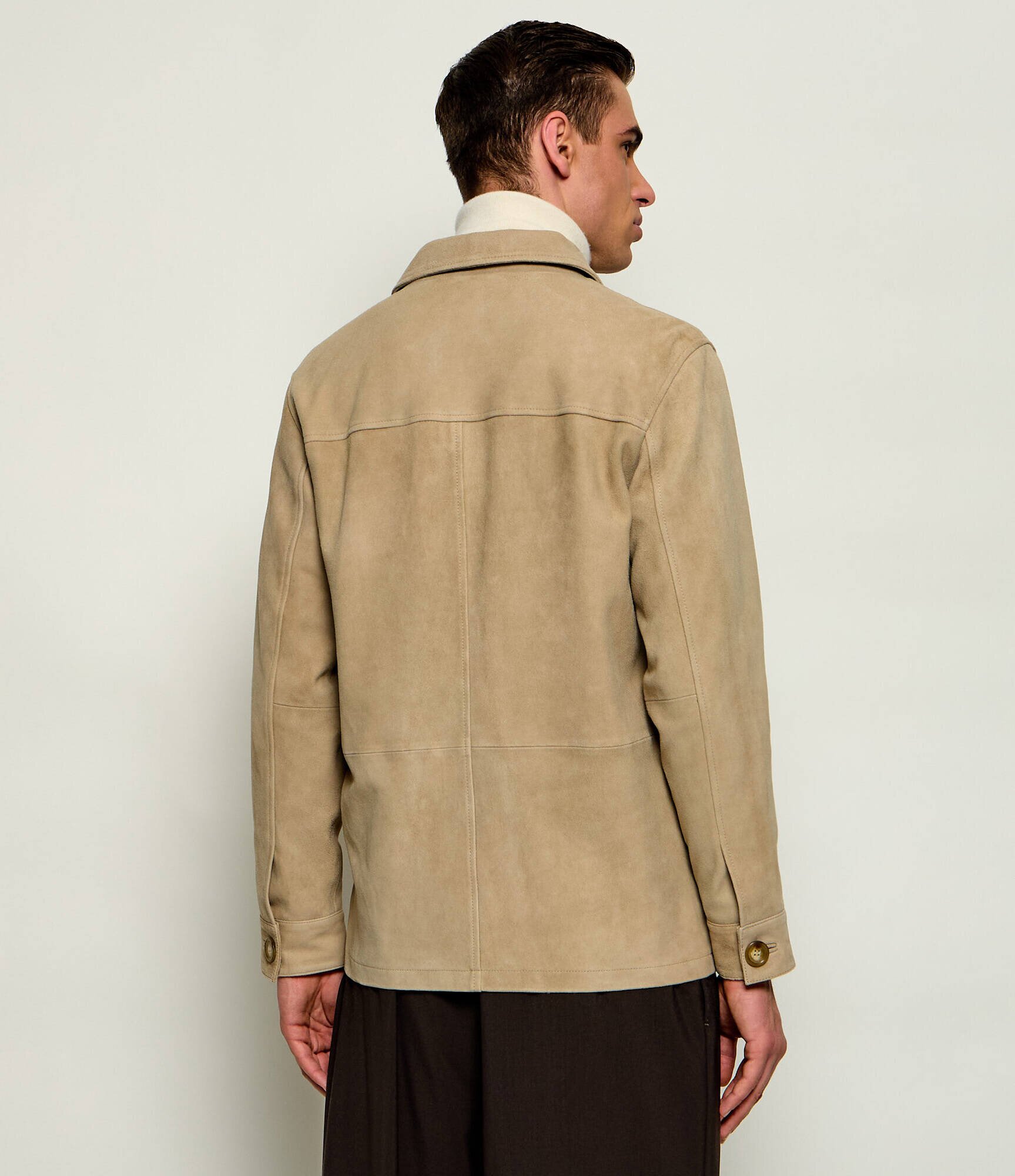 SAND COPENHAGEN Geacă Aiden | regular fit | piele întoarsă