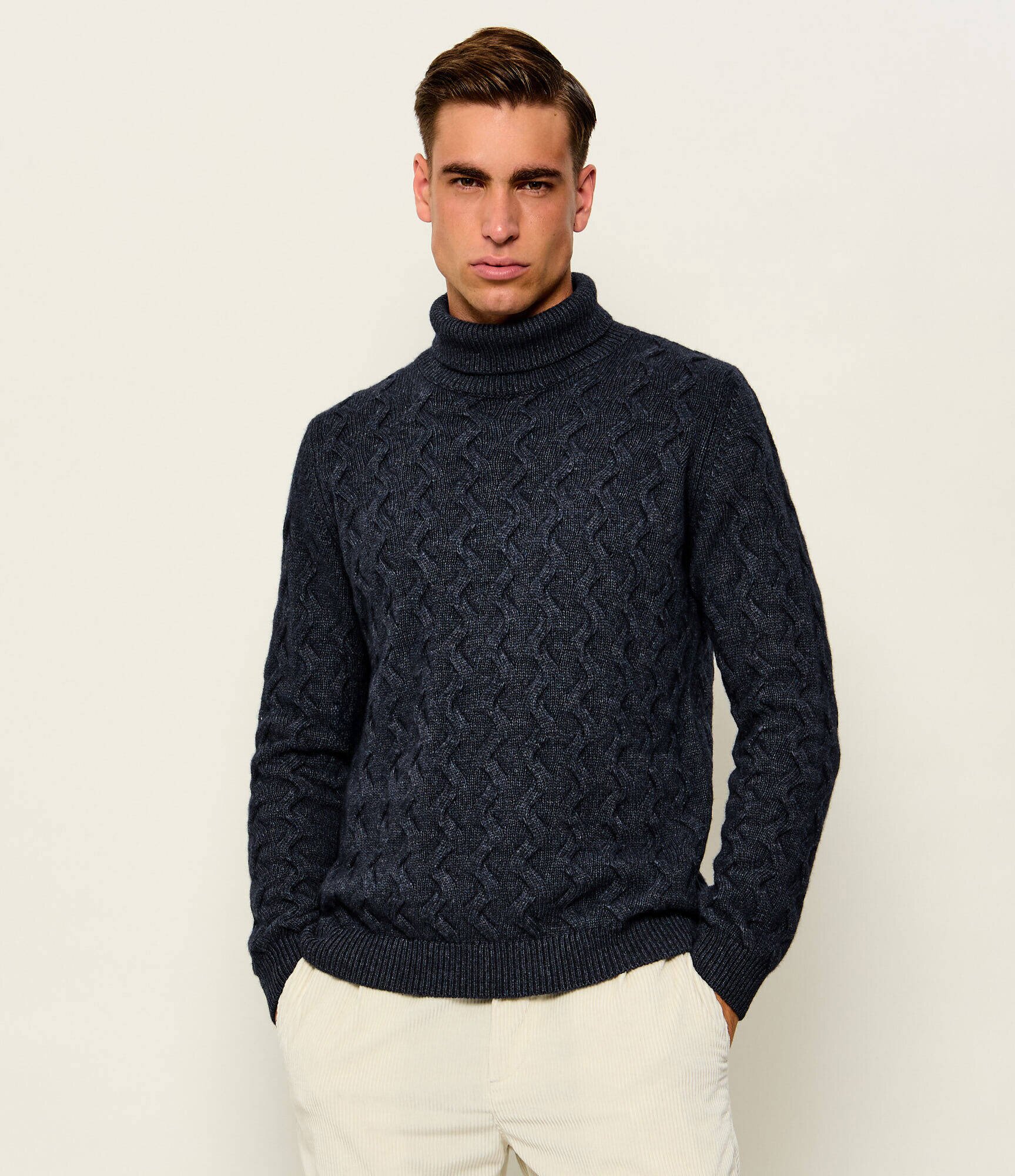 SAND COPENHAGEN Maletă Id | regular fit cu adaos de lână și cașmir