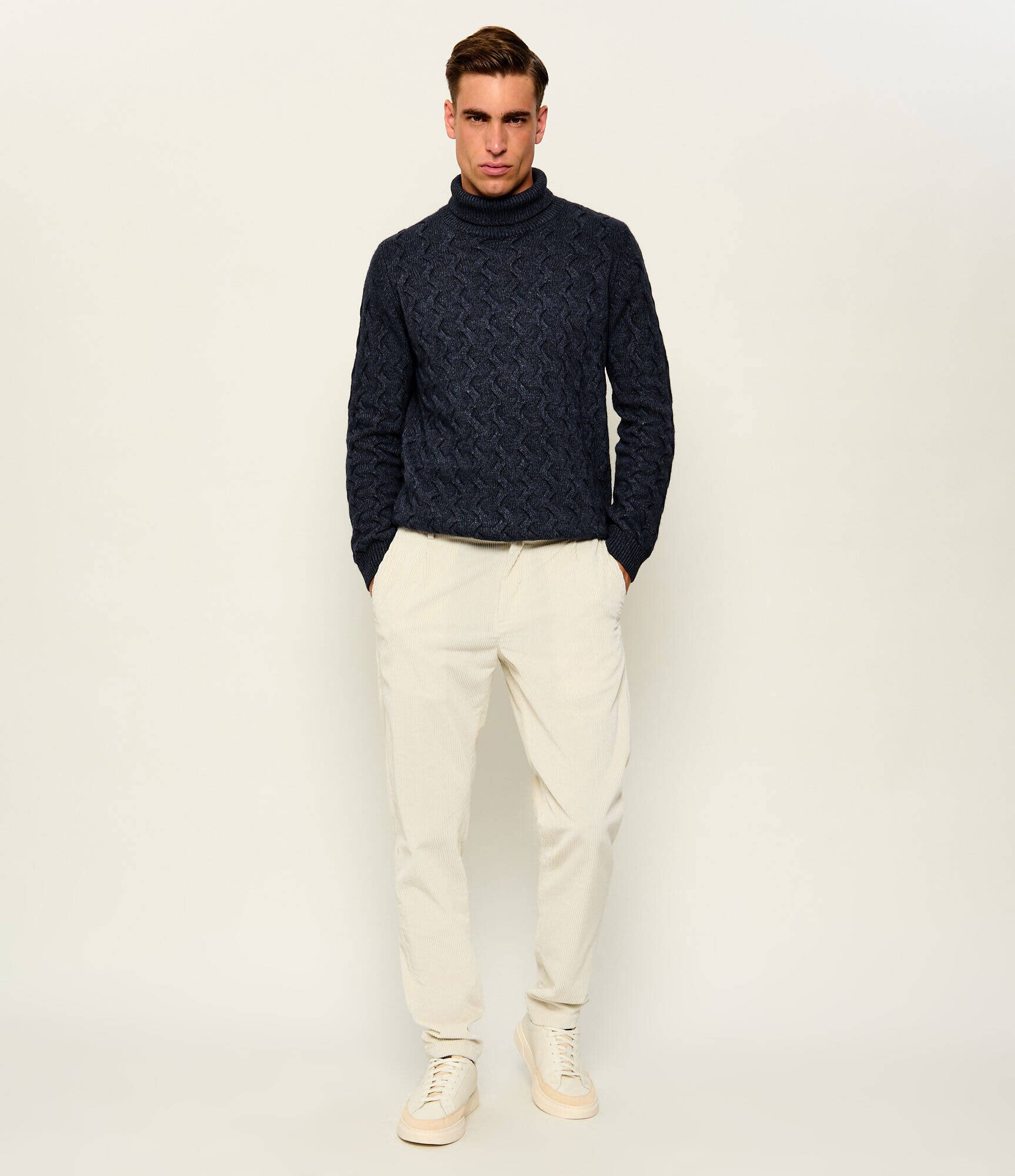 SAND COPENHAGEN Maletă Id | regular fit cu adaos de lână și cașmir