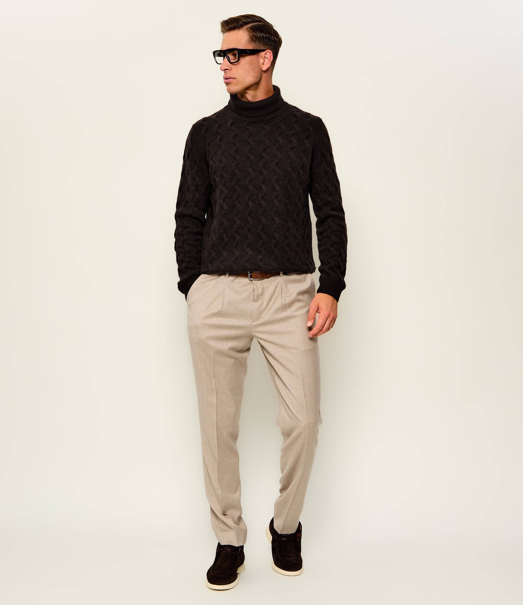 SAND COPENHAGEN Maletă Id | regular fit cu adaos de lână și cașmir