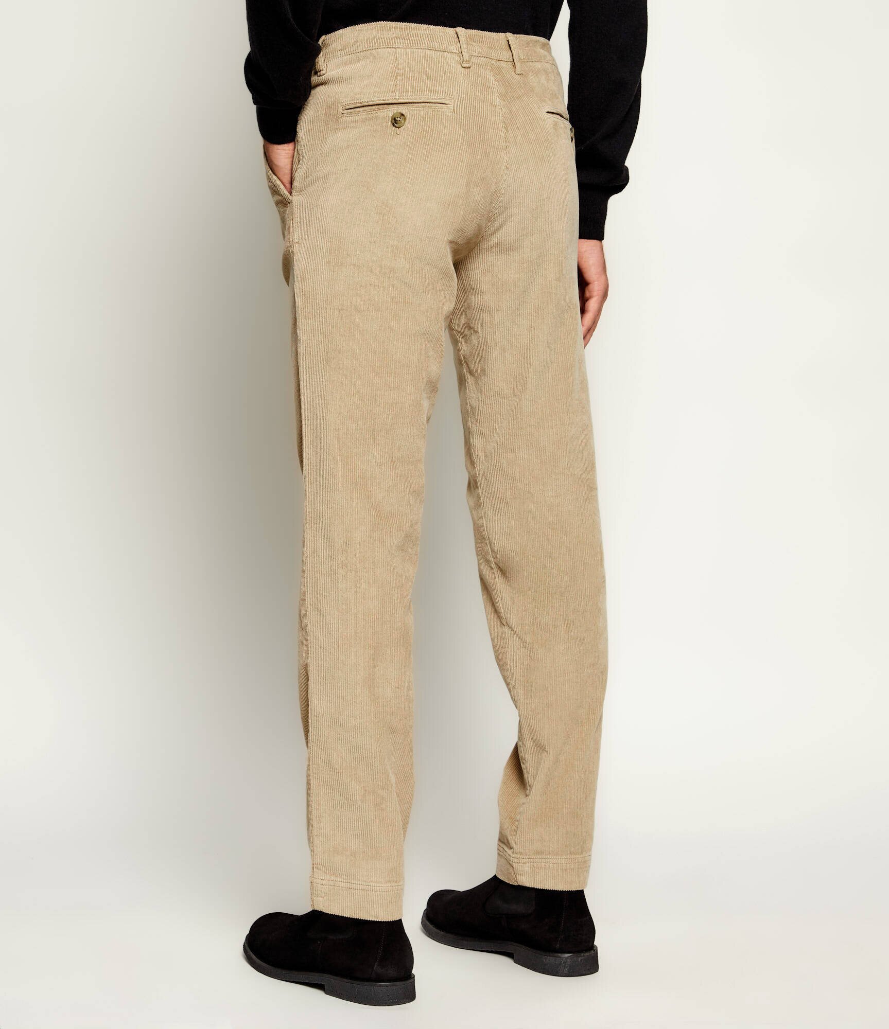 SAND COPENHAGEN Pantaloni chino Dolan | Slim Fit | catifea reiată