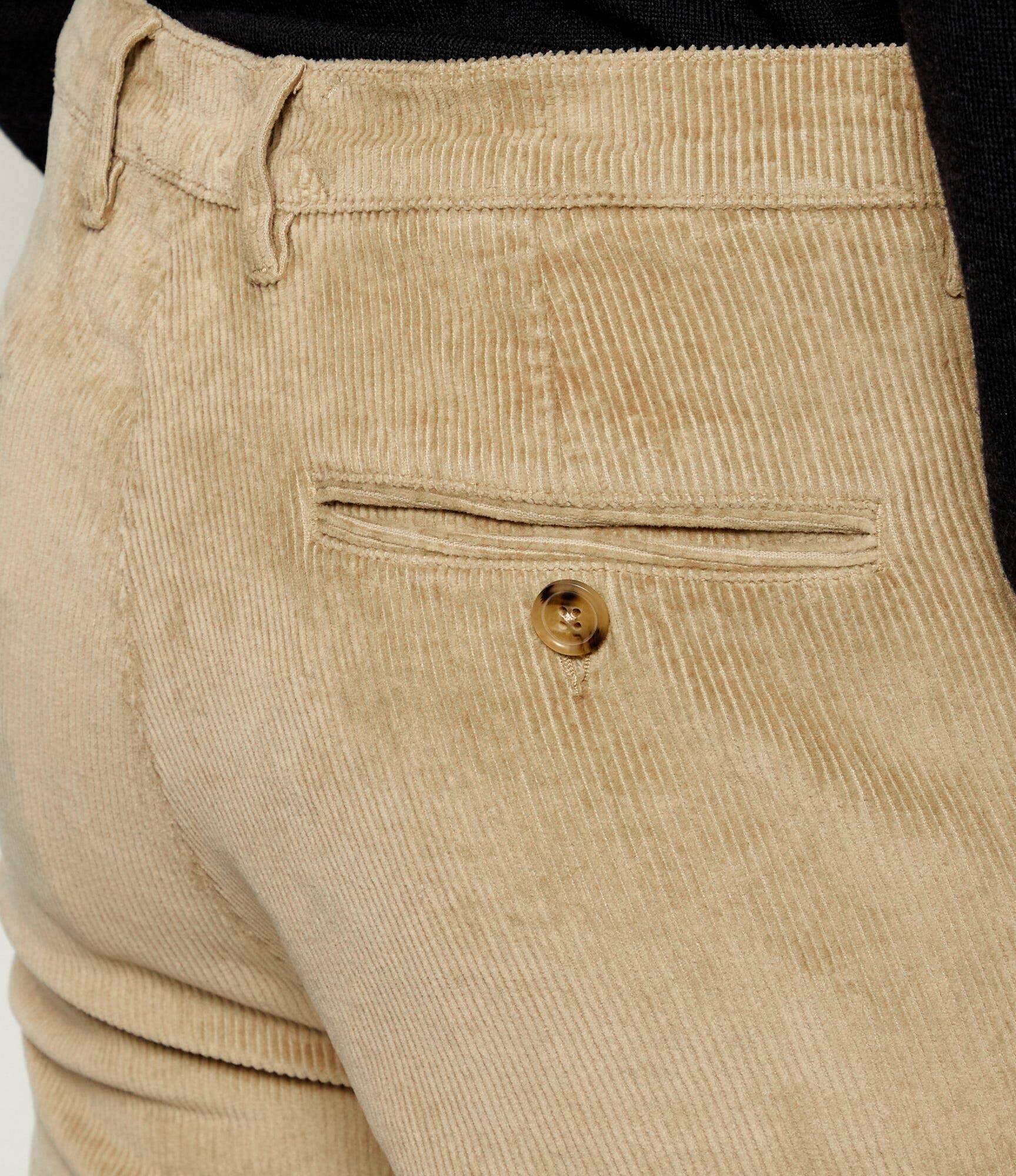 SAND COPENHAGEN Pantaloni chino Dolan | Slim Fit | catifea reiată