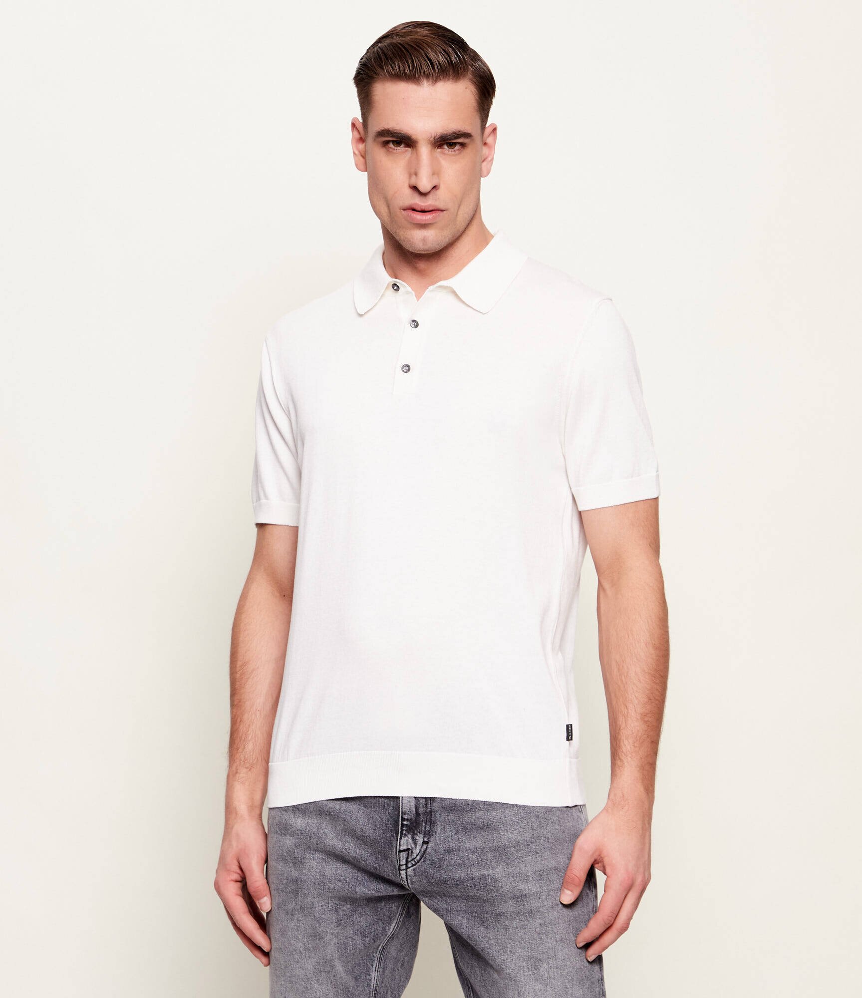 SAND COPENHAGEN Polo | regular fit cu adaos de mătase