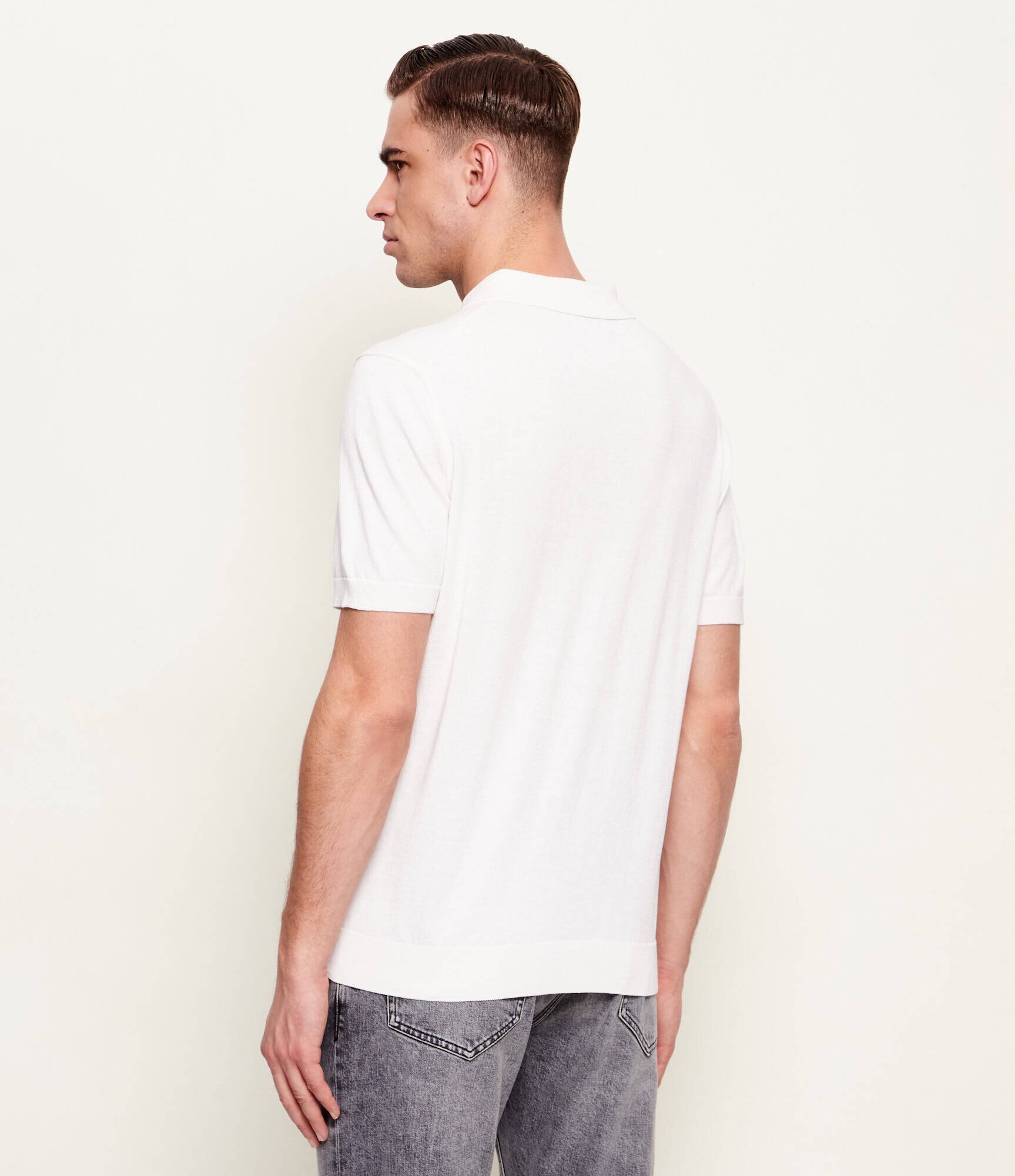 SAND COPENHAGEN Polo | regular fit cu adaos de mătase