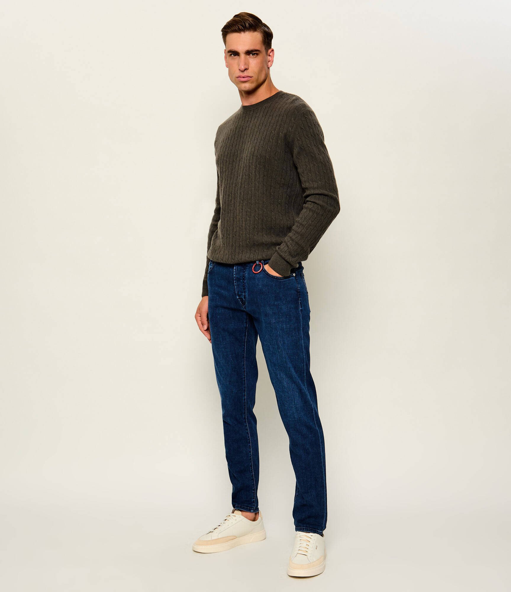 SAND COPENHAGEN Pulover Iq | regular fit cu adaos de lână și cașmir