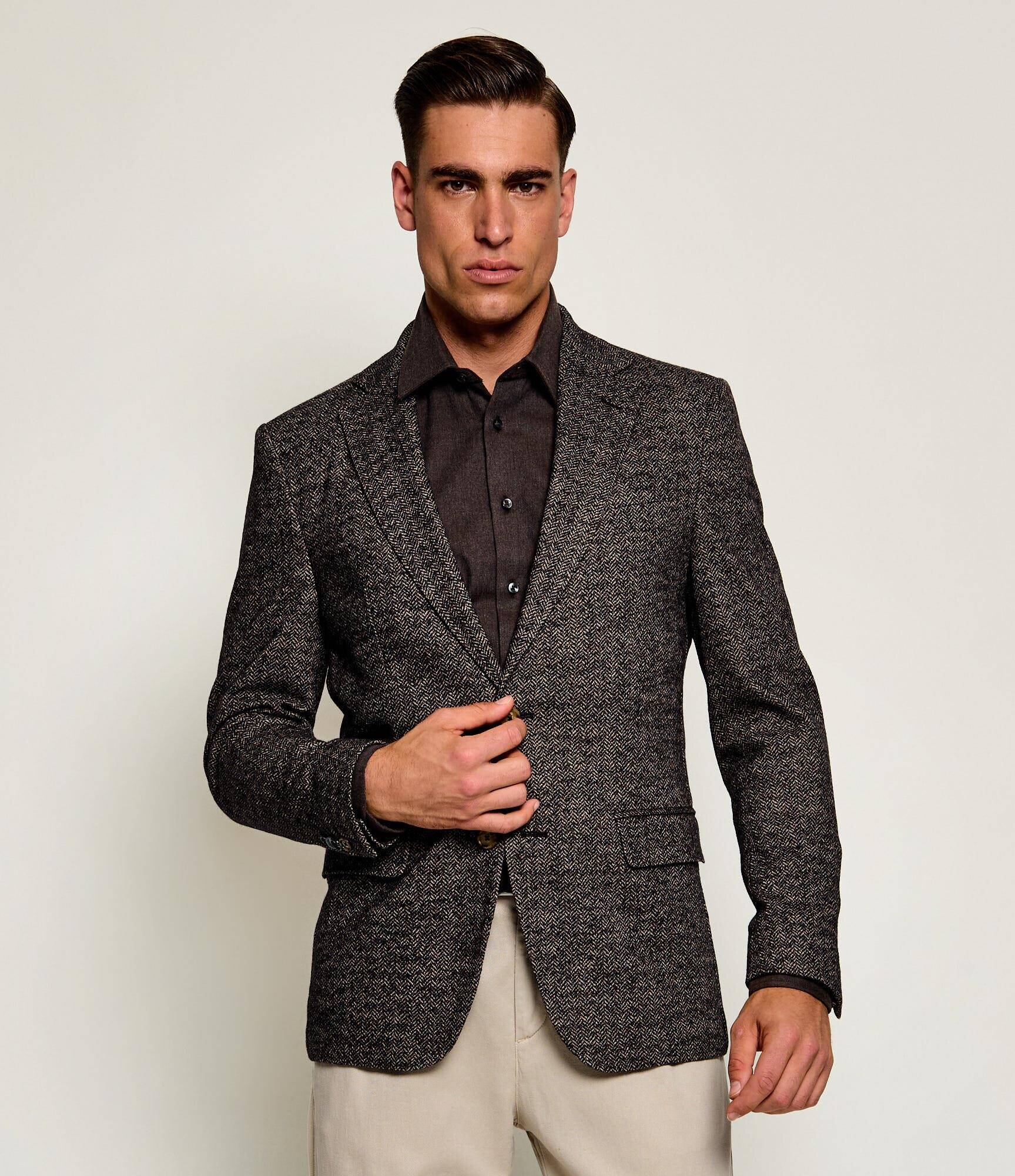 SAND COPENHAGEN Sacou Star Easy | Modern fit cu adaos de lână